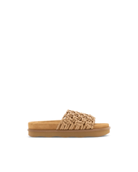 Wavy Leather Slides - DIHSAN