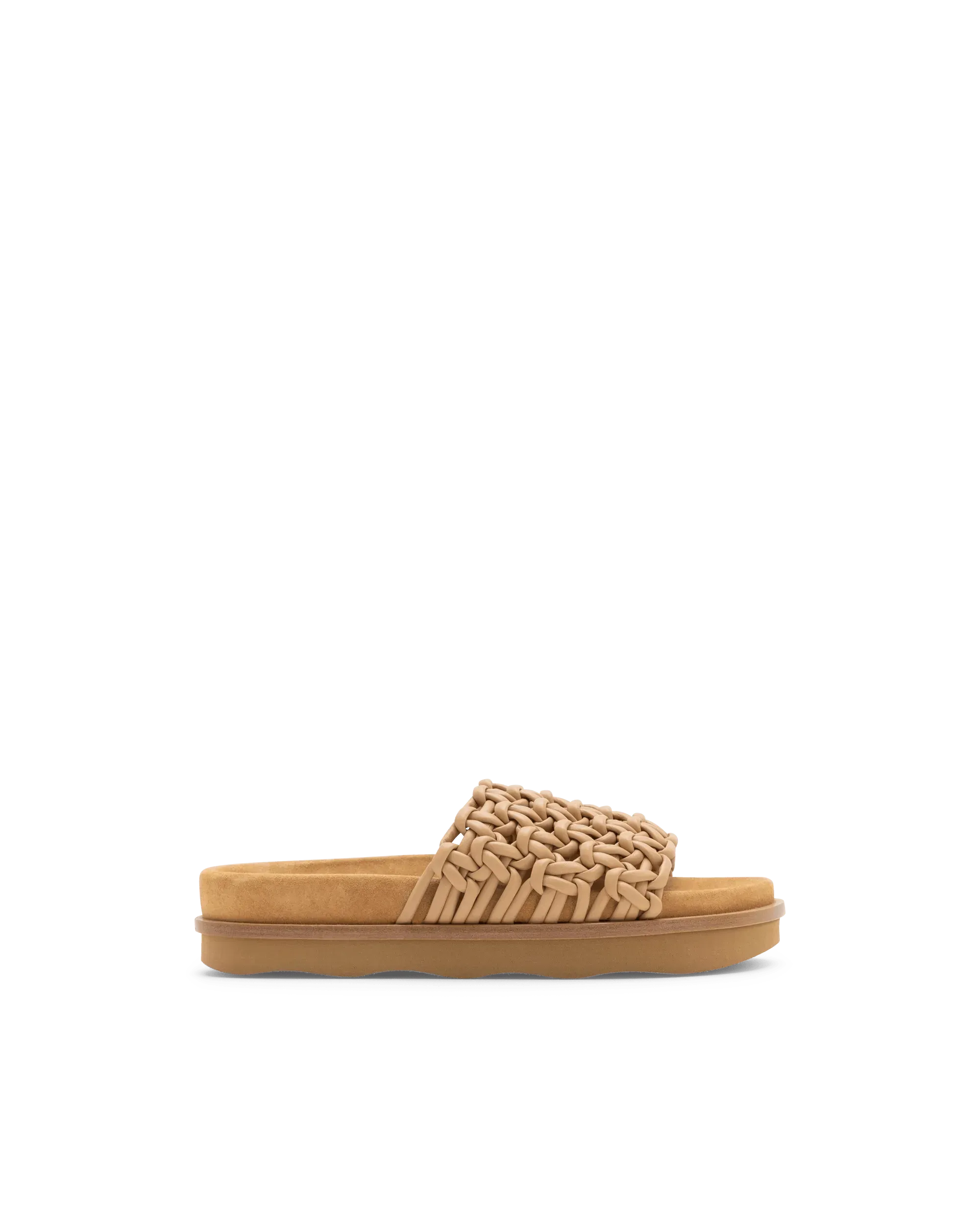 Wavy Leather Slides - DIHSAN