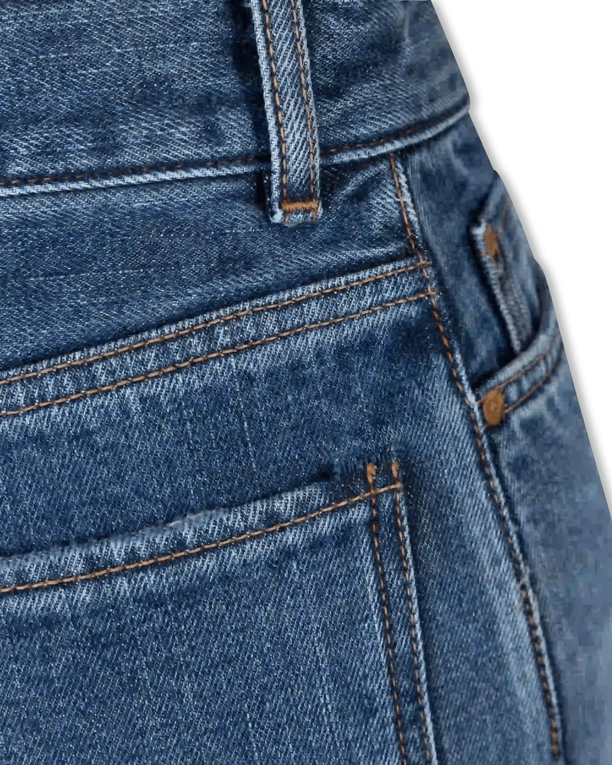 Mid-Rise Bootcut Jeans - DIHSAN