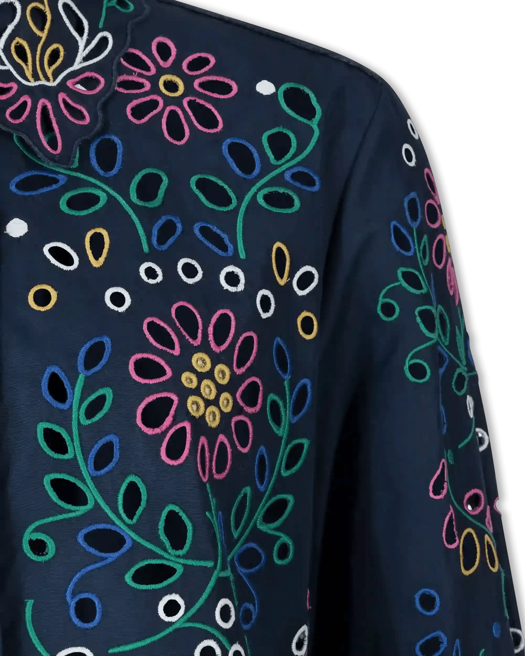 Embroidered Eyelet Shirt - DIHSAN