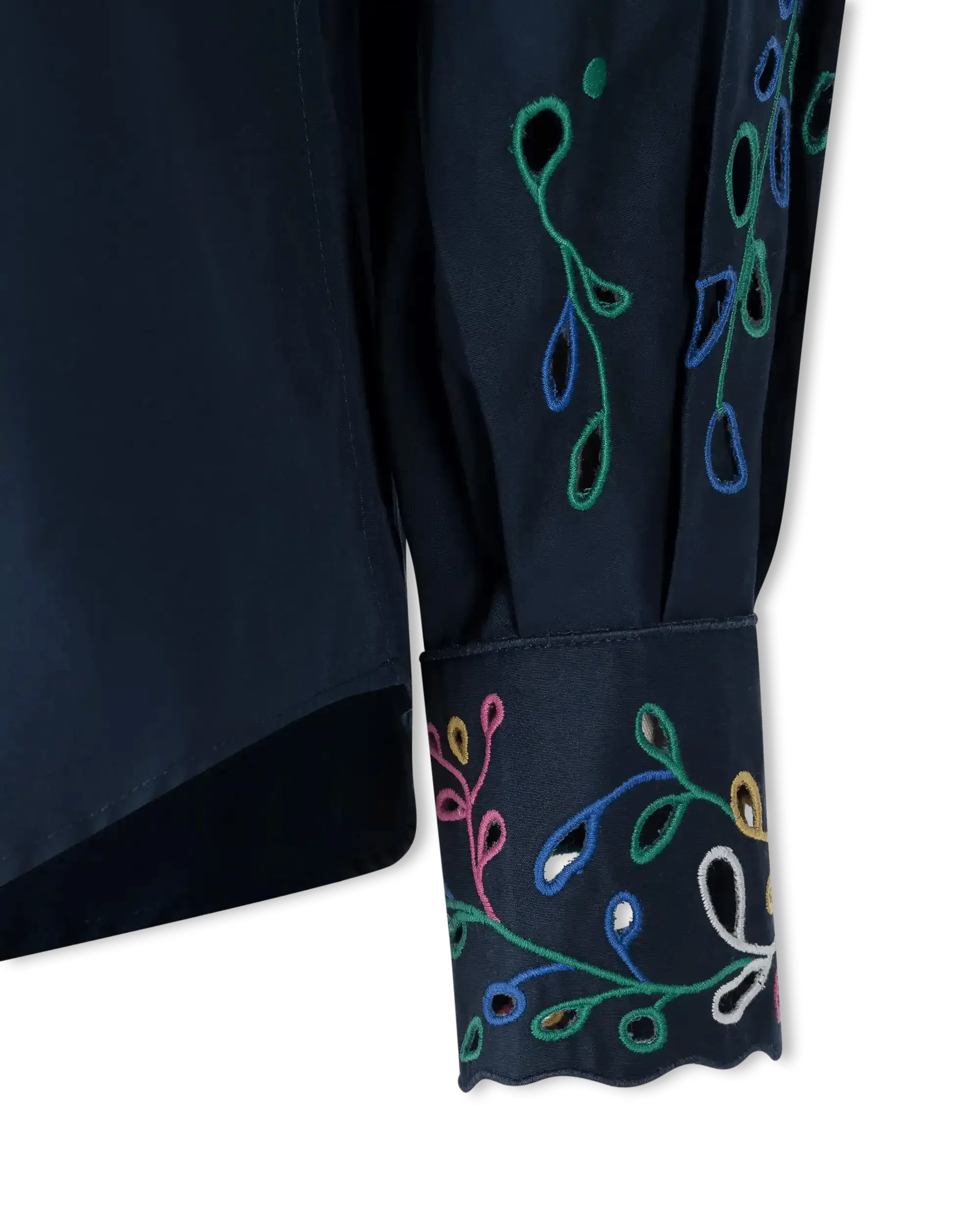 Embroidered Eyelet Shirt - DIHSAN
