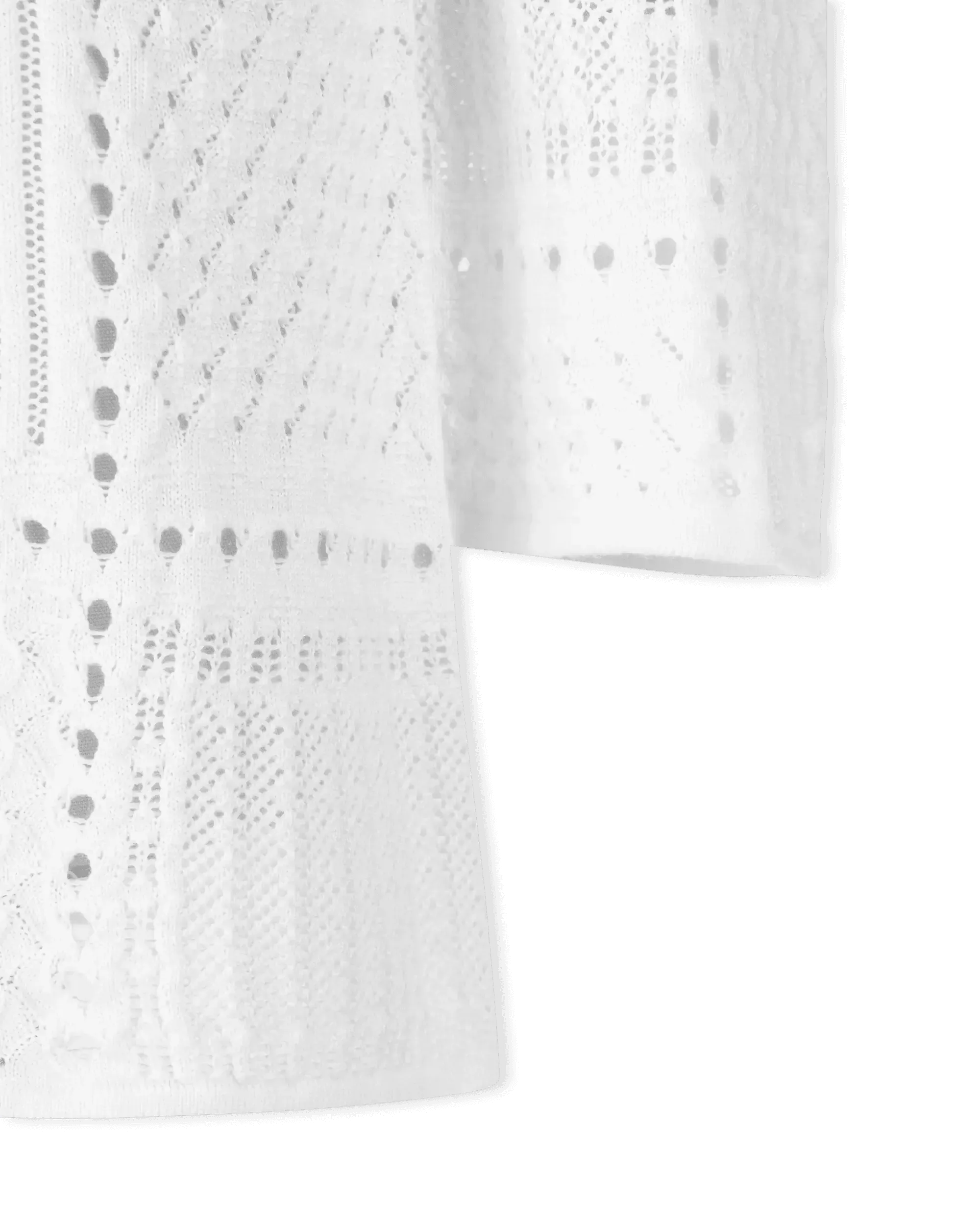 Pointelle Long Sleeve Dress - DIHSAN