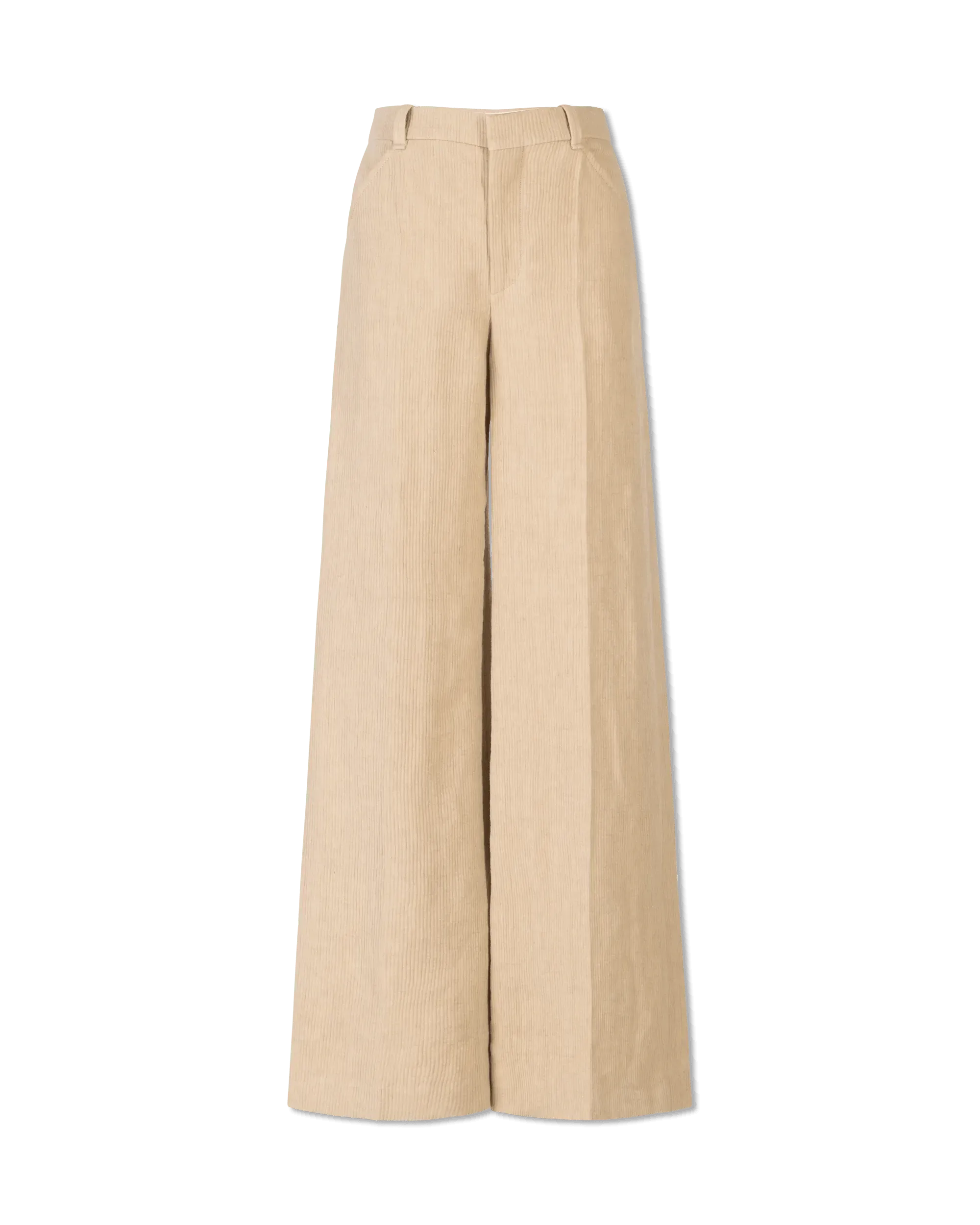 Corduroy Wide Leg Pants - DIHSAN