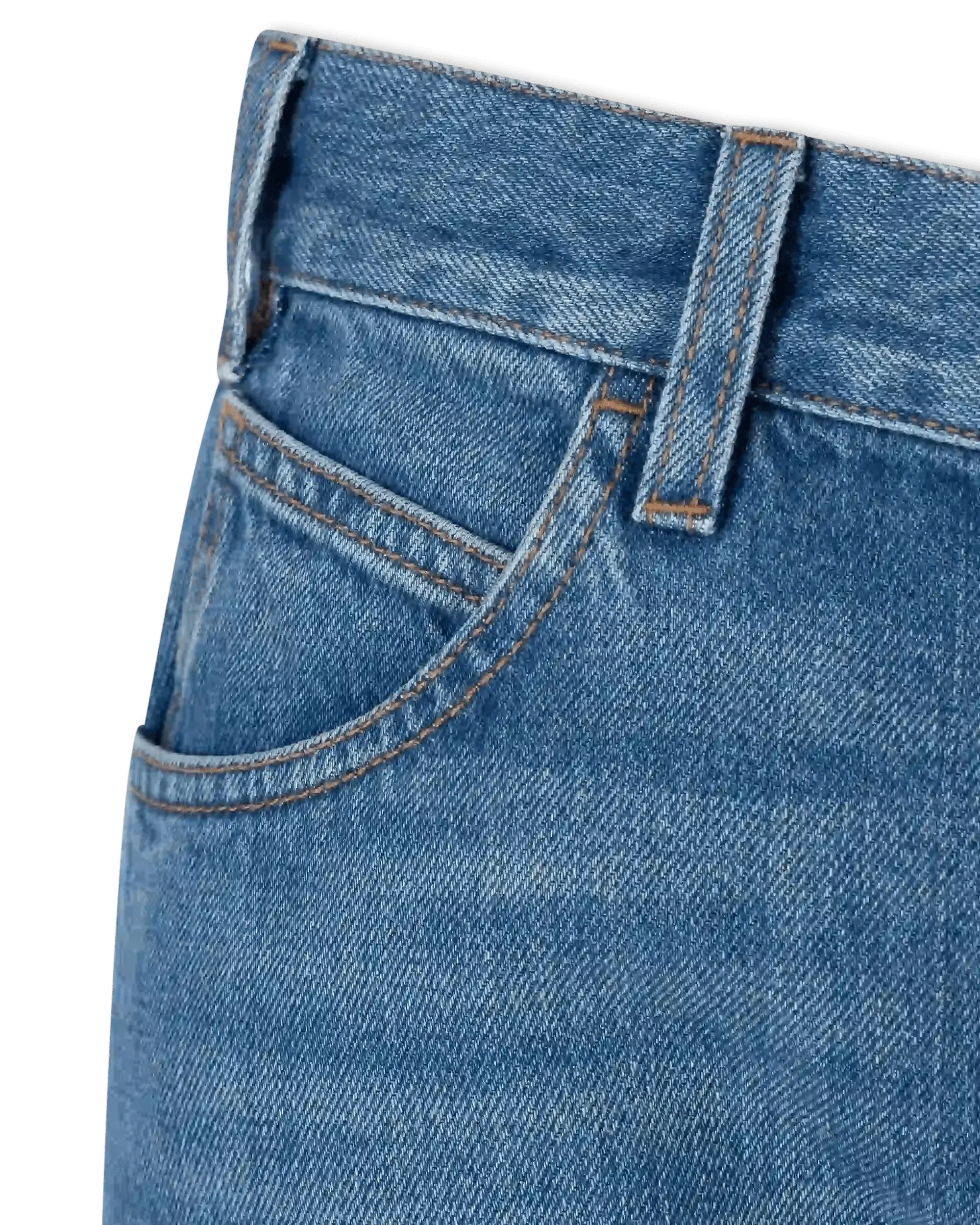 Distressed Hem Flared Leg Jeans - DIHSAN