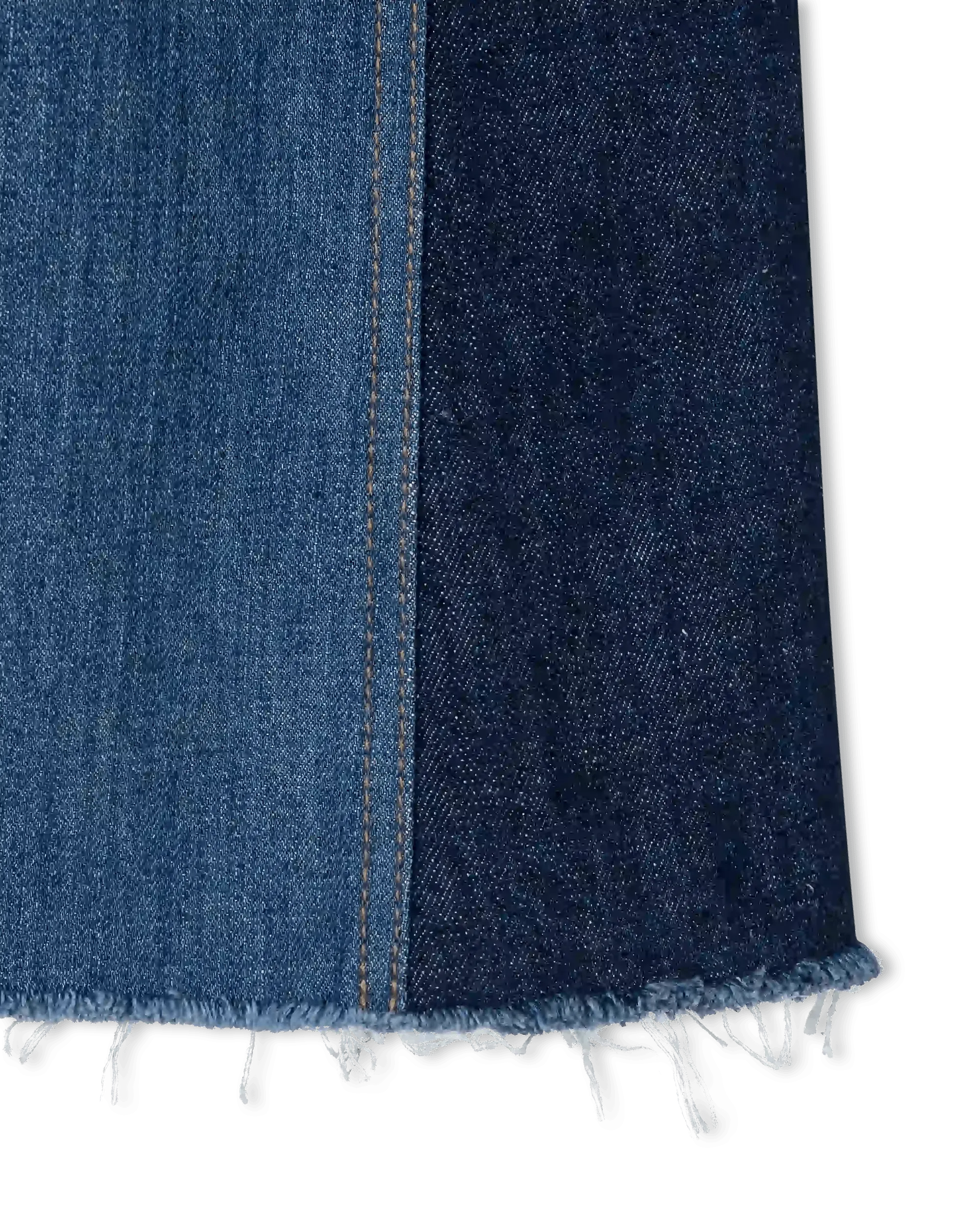 Distressed Hem Flared Leg Jeans - DIHSAN