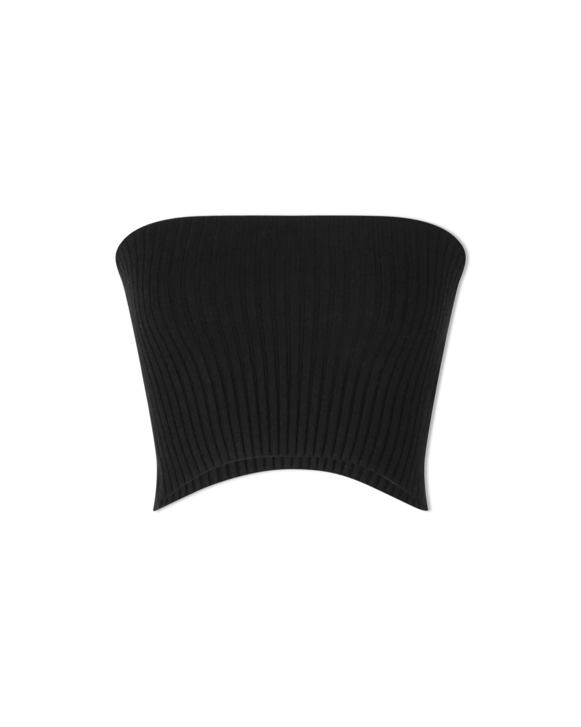 Wool Cropped Tube Top - DIHSAN