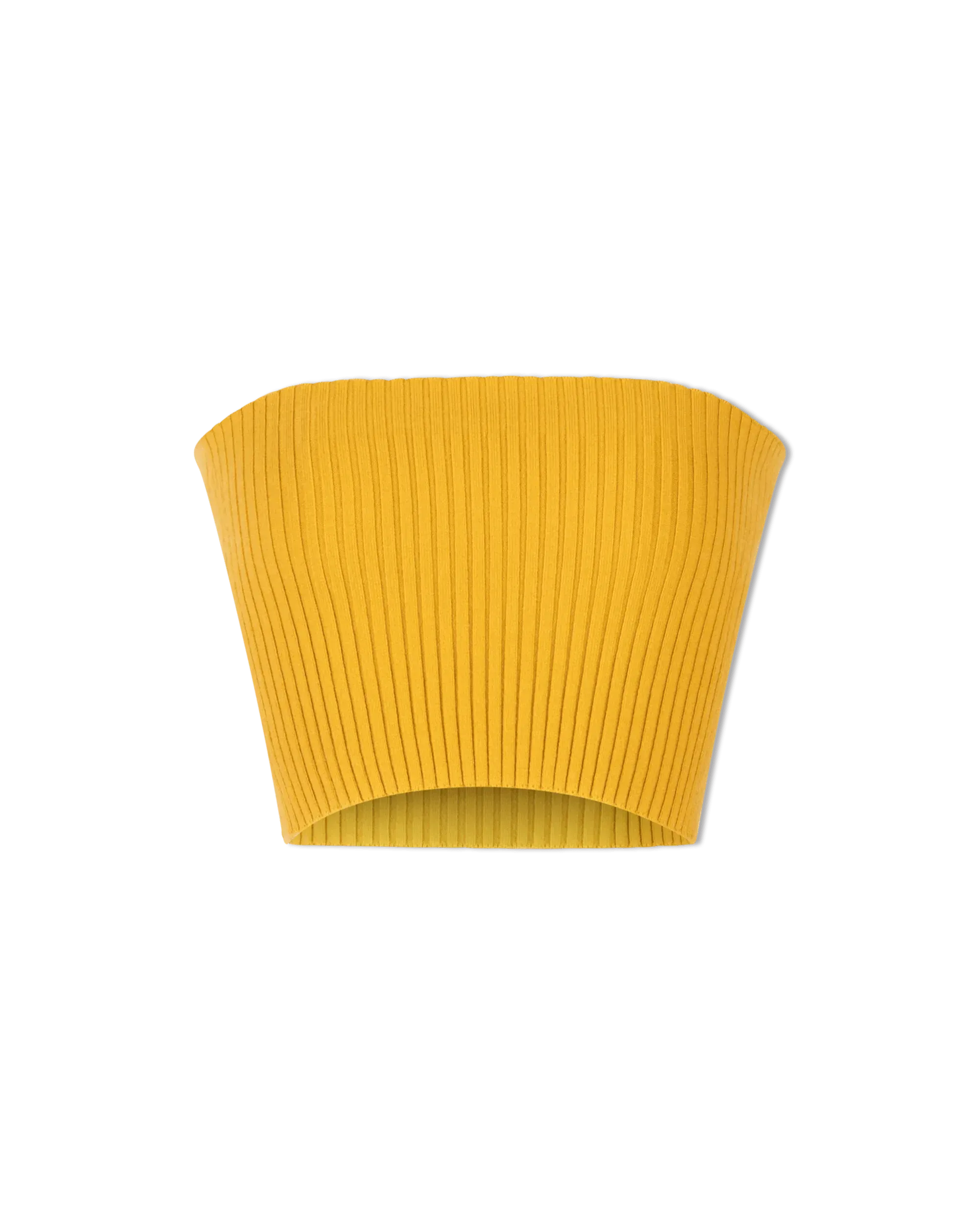 Wool Cropped Tube Top - DIHSAN