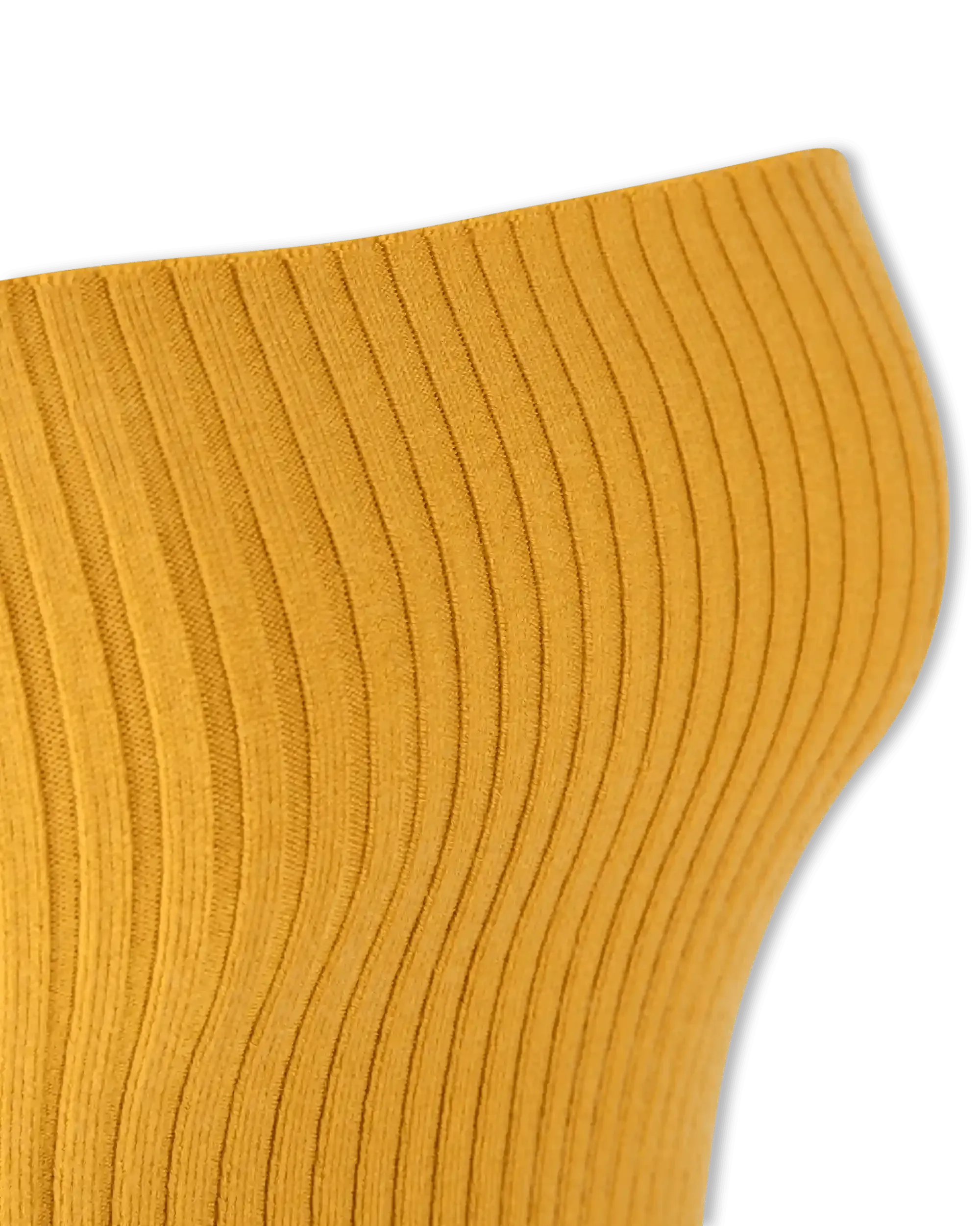 Wool Cropped Tube Top - DIHSAN