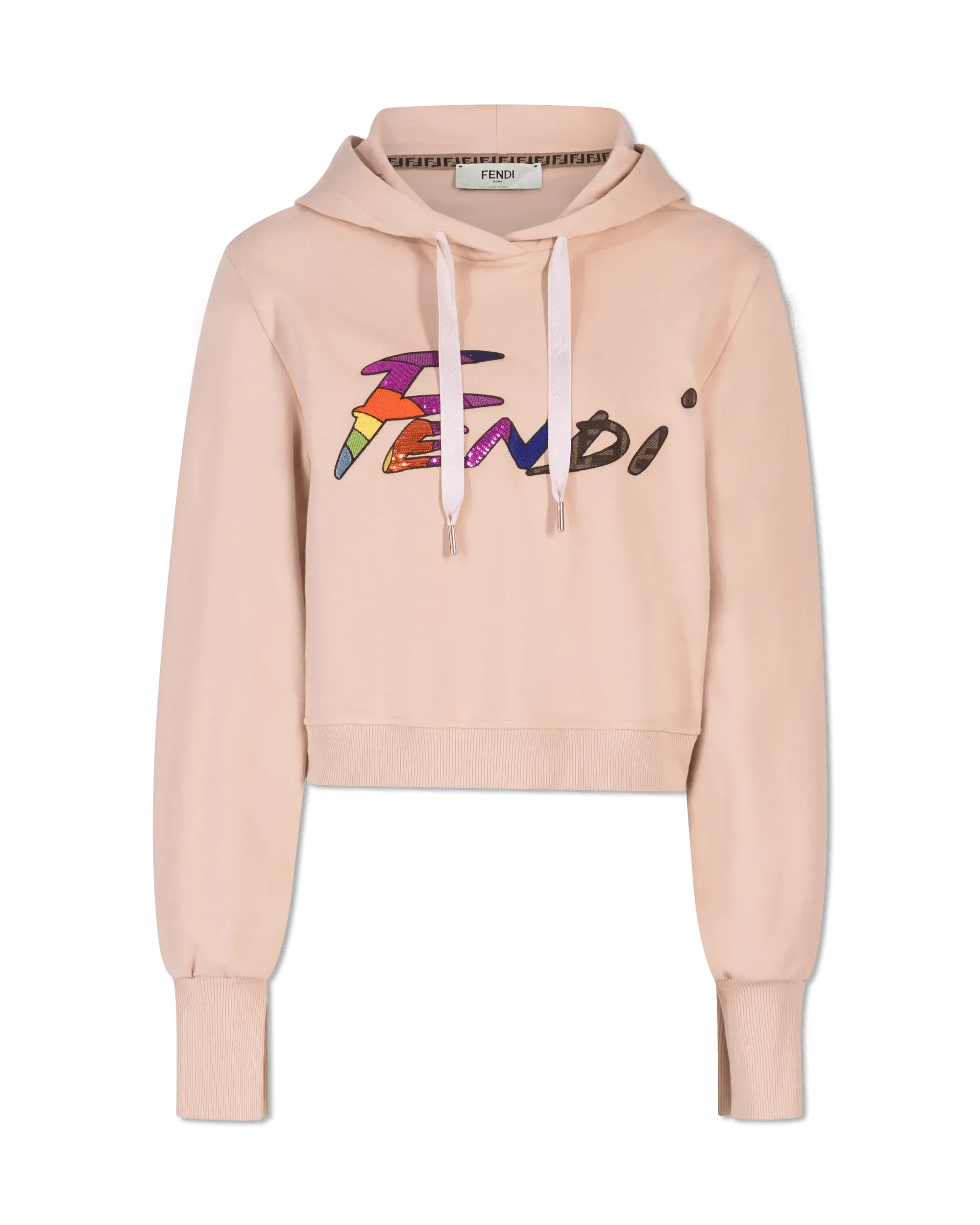 Fendi Brush Logo Hoodie - DIHSAN