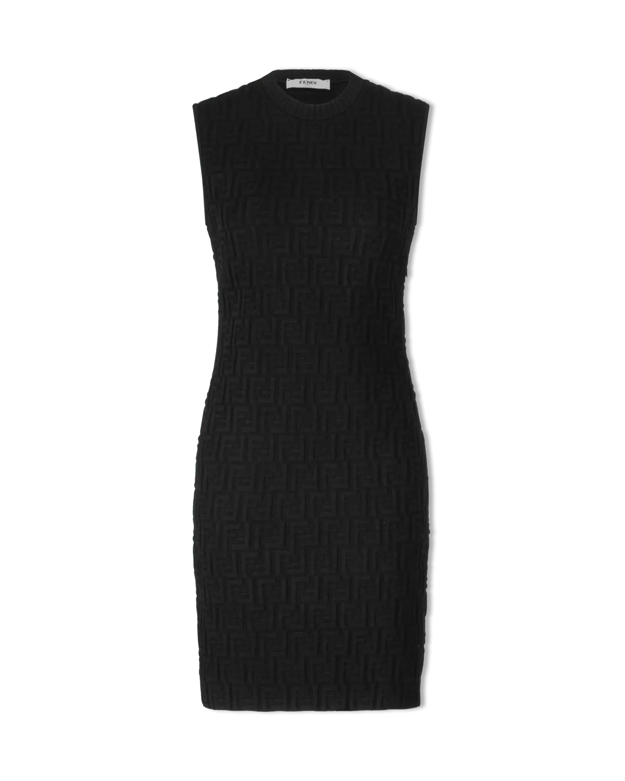 FF Embossed Sleeveless Dress - DIHSAN