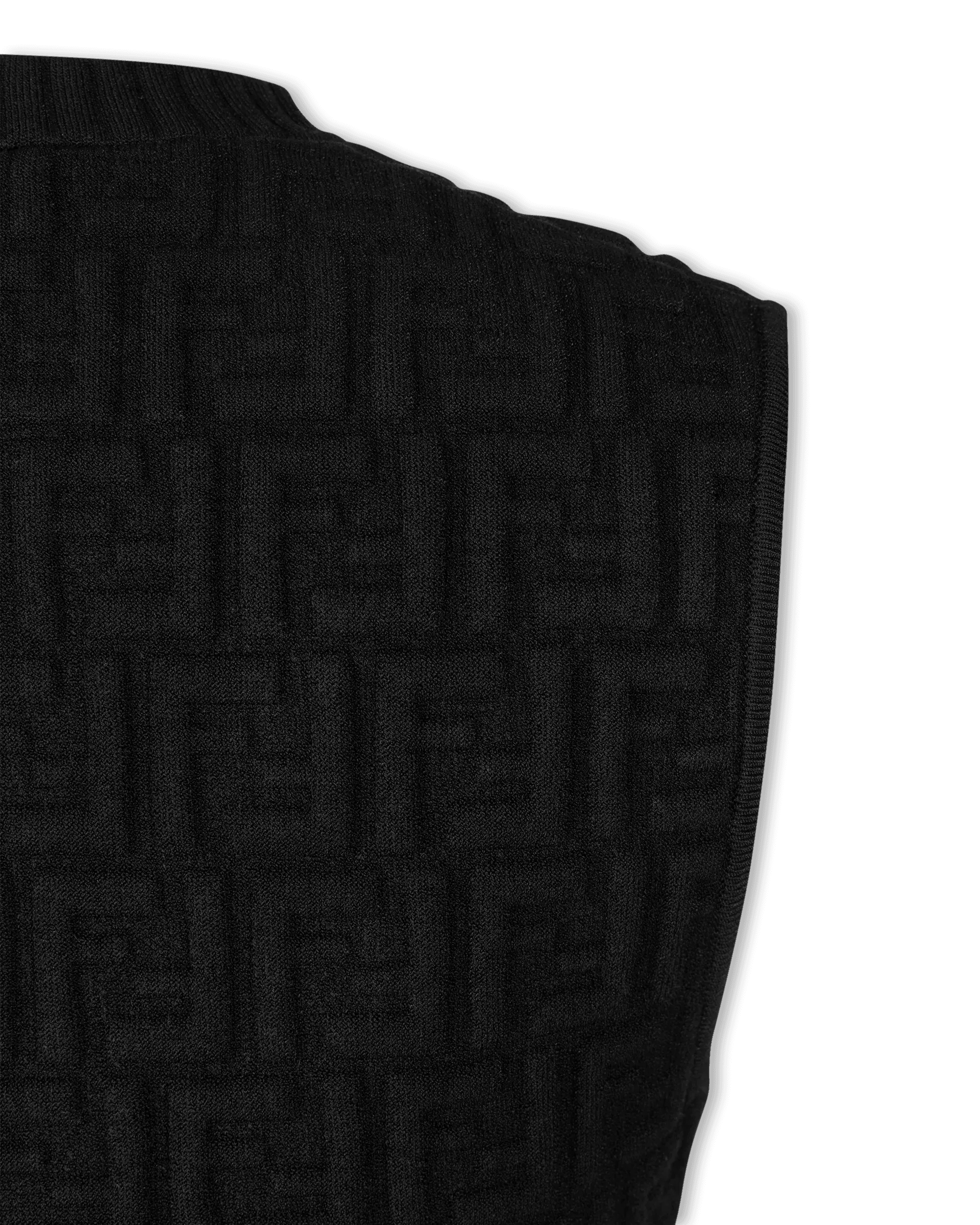 FF Embossed Sleeveless Dress - DIHSAN