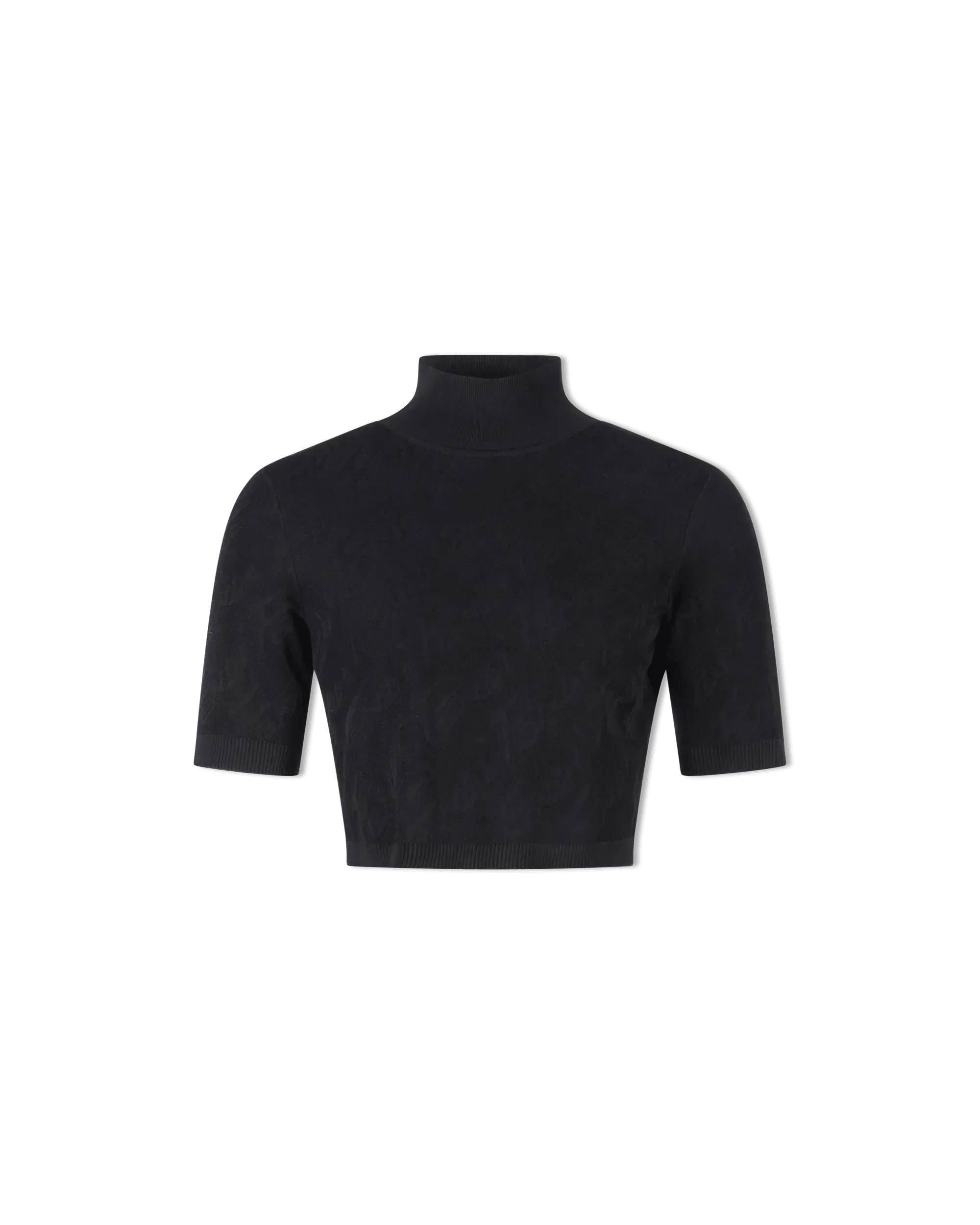 Fendi Brush Mock Neck Crop Top - DIHSAN