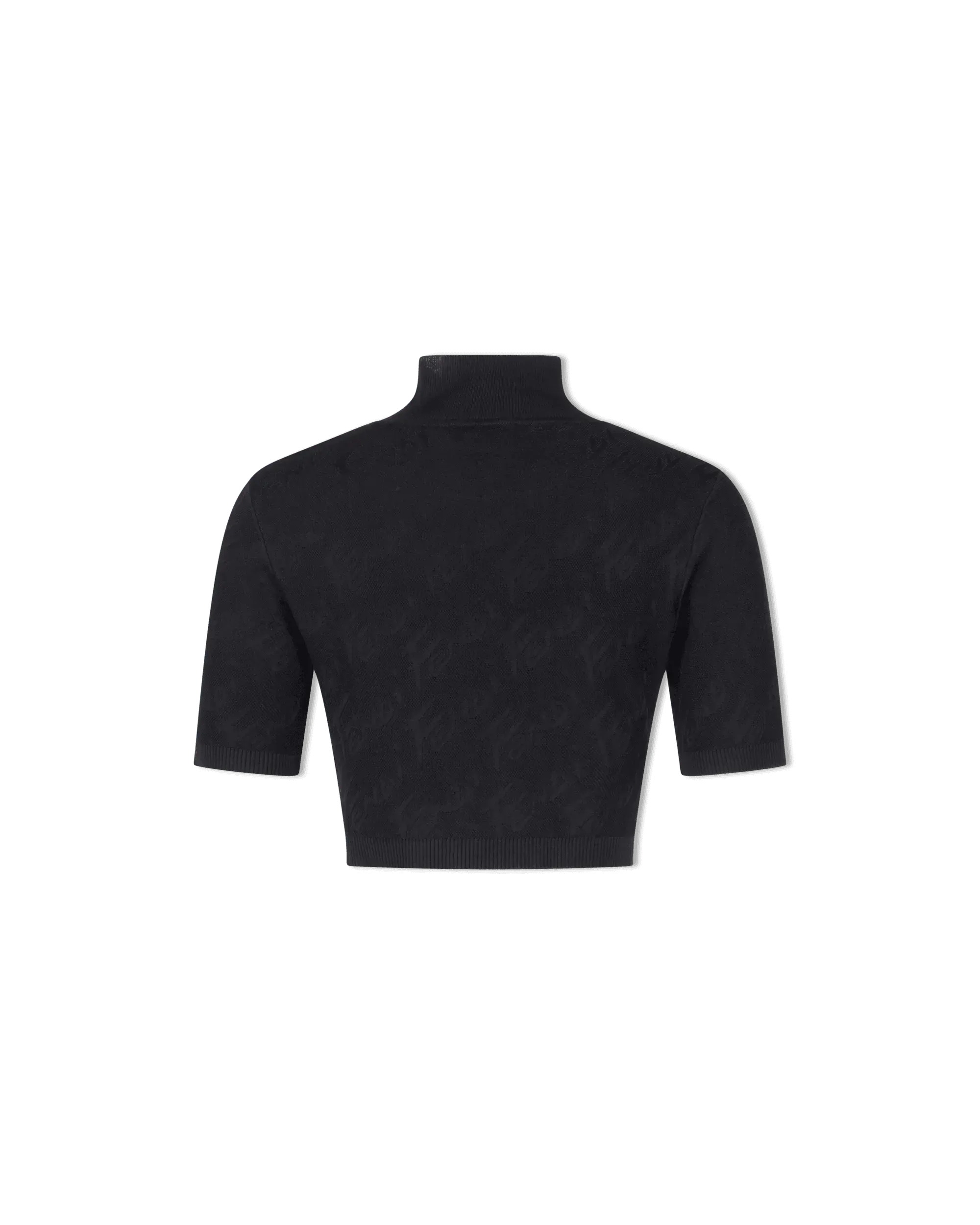 Fendi Brush Mock Neck Crop Top - DIHSAN