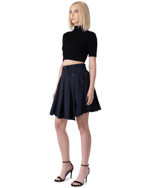 Fendi Brush Mock Neck Crop Top