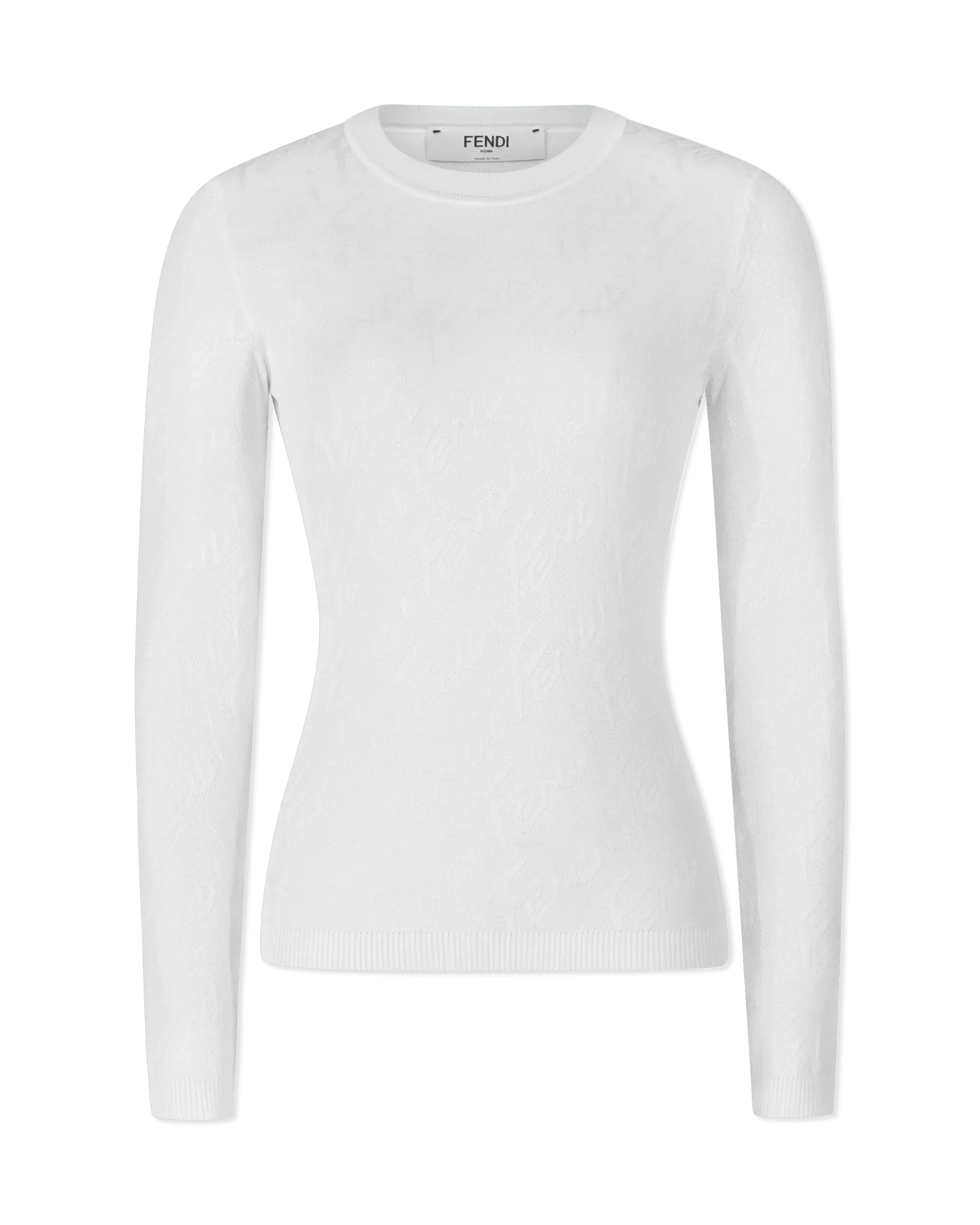 Fendi Brush Long Sleeve Knit Top - DIHSAN