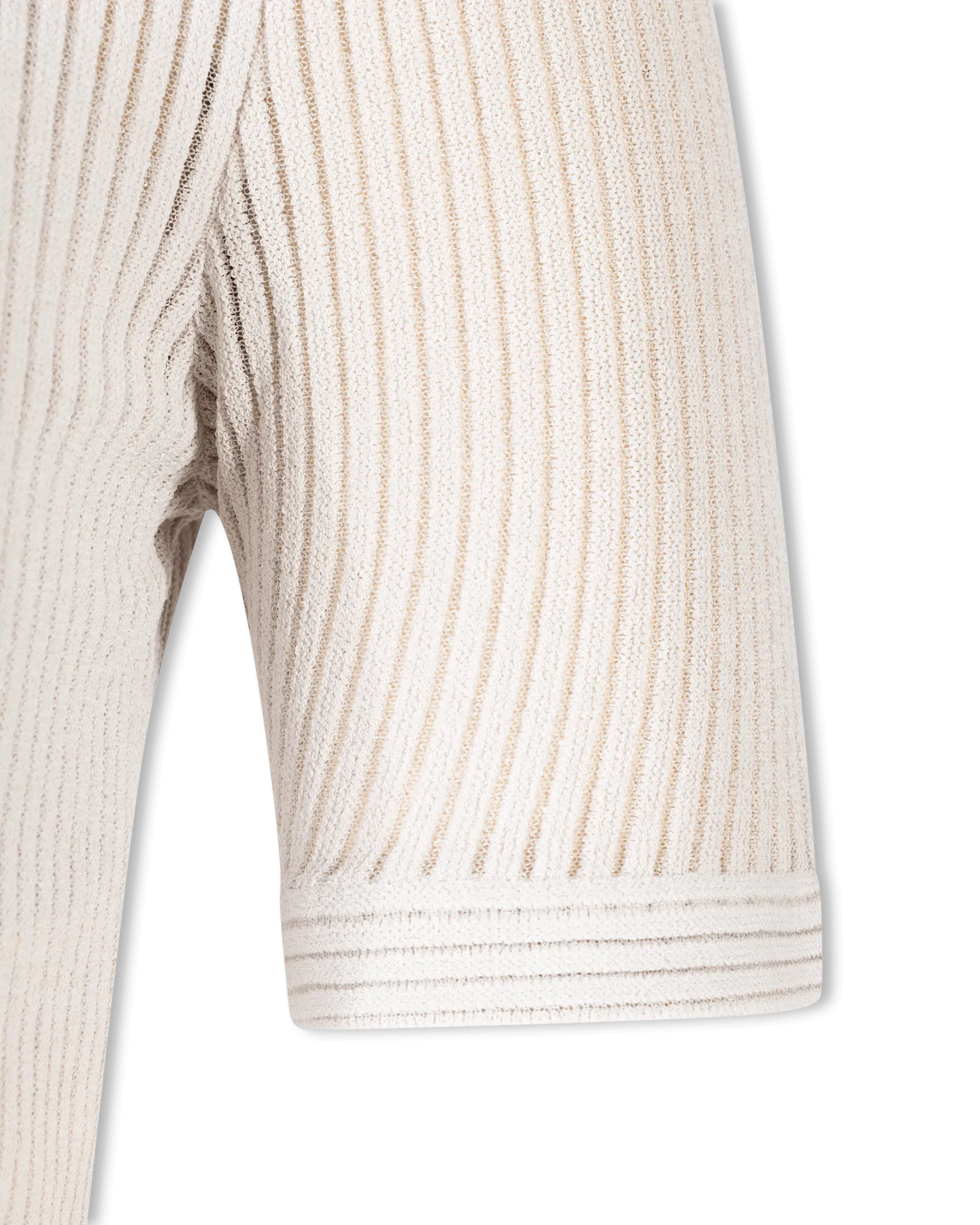 Semi-Sheer Turtleneck Crop Top - DIHSAN