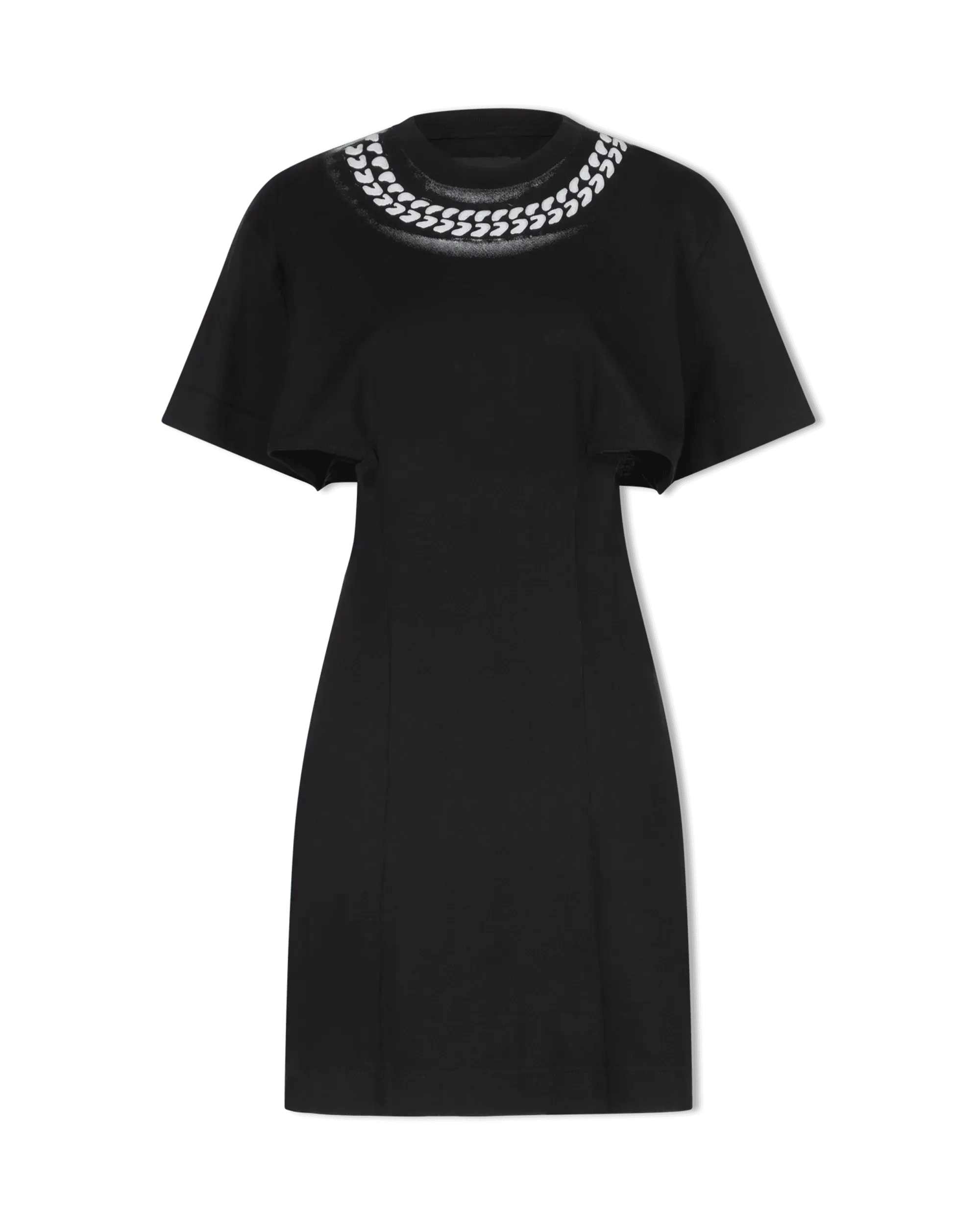 Debossed Sprayed Chain Dress - DIHSAN
