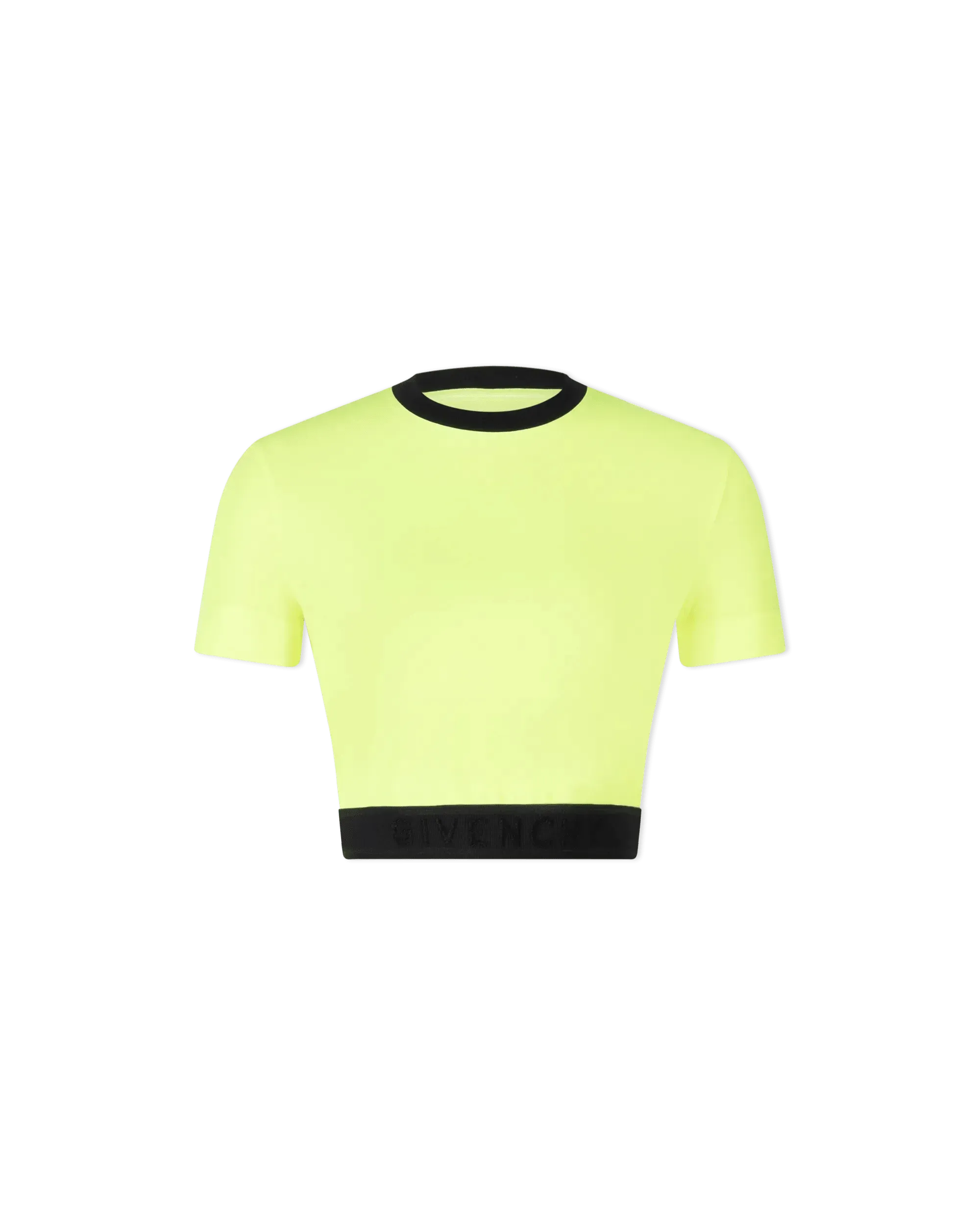 Logo Band Cropped T-Shirt - DIHSAN