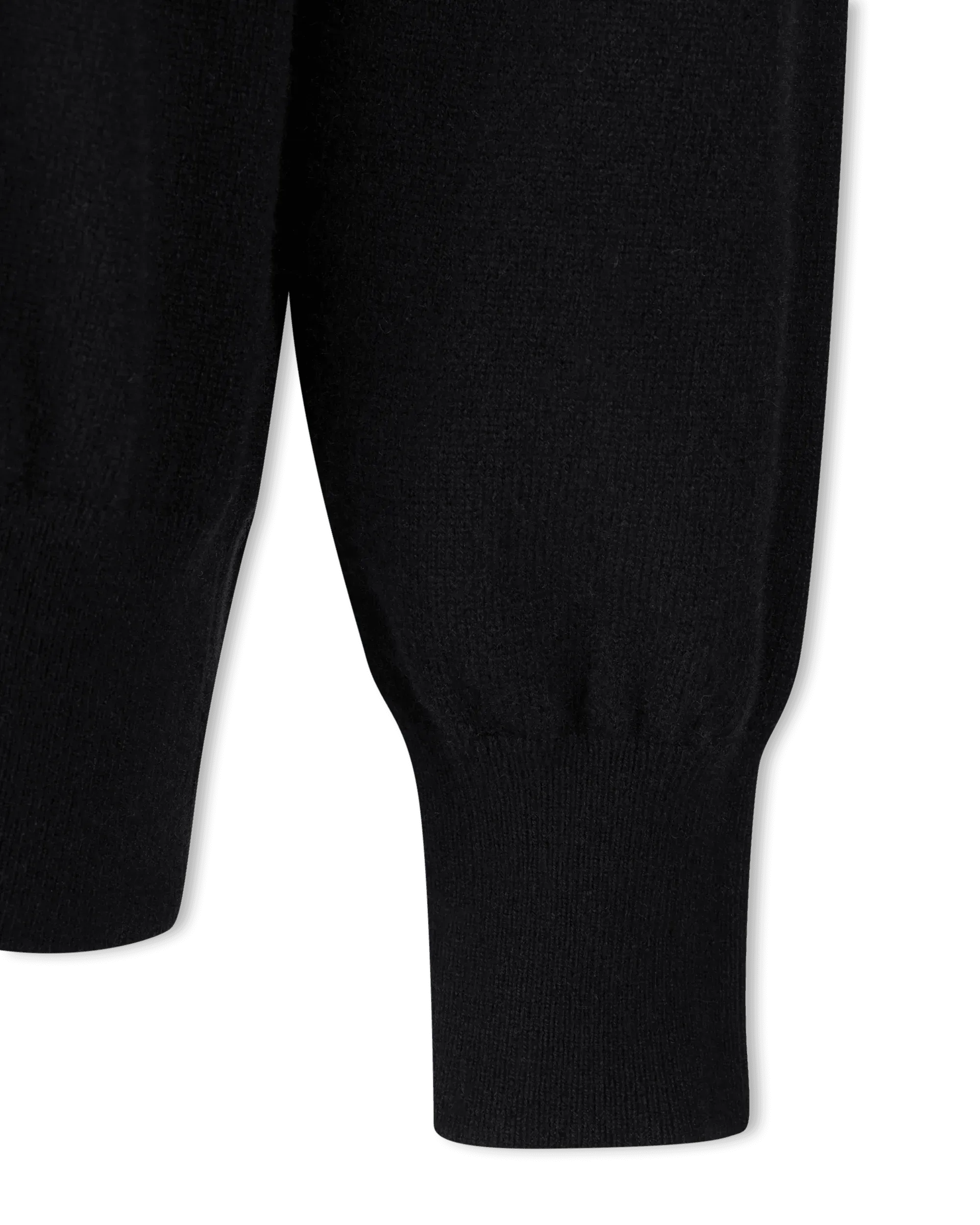 Two-Tone Cashmere Logo Crewneck Sweater - DIHSAN