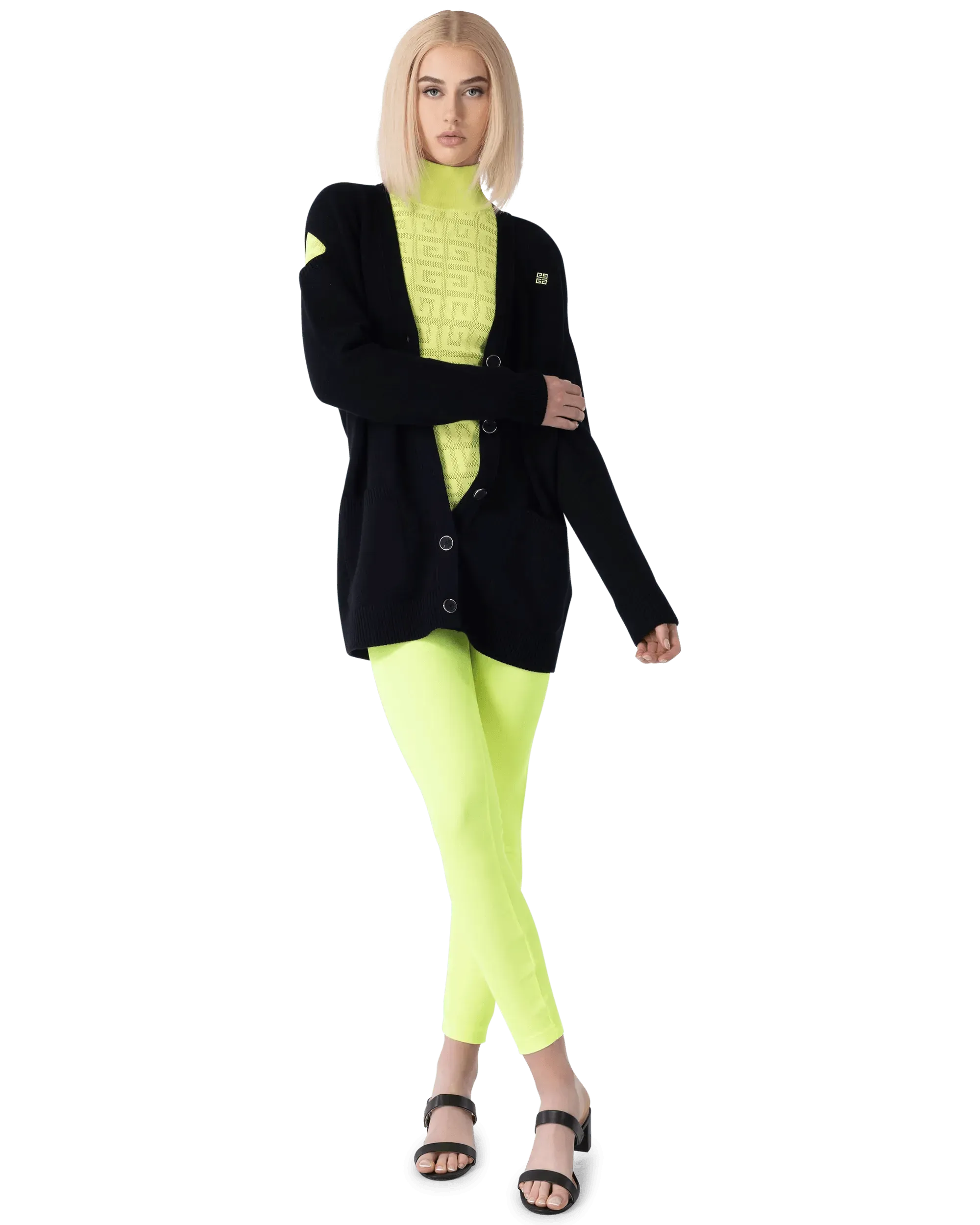 Lasered Monogram Stretch Top - DIHSAN
