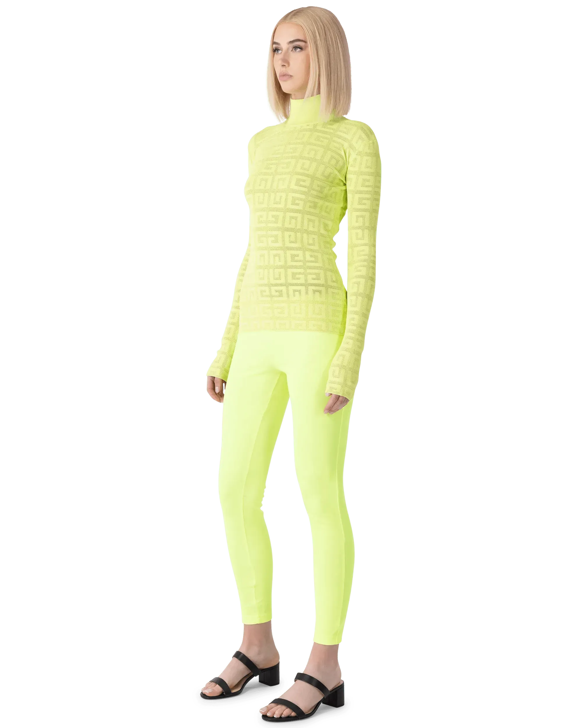Lasered Monogram Stretch Top - DIHSAN