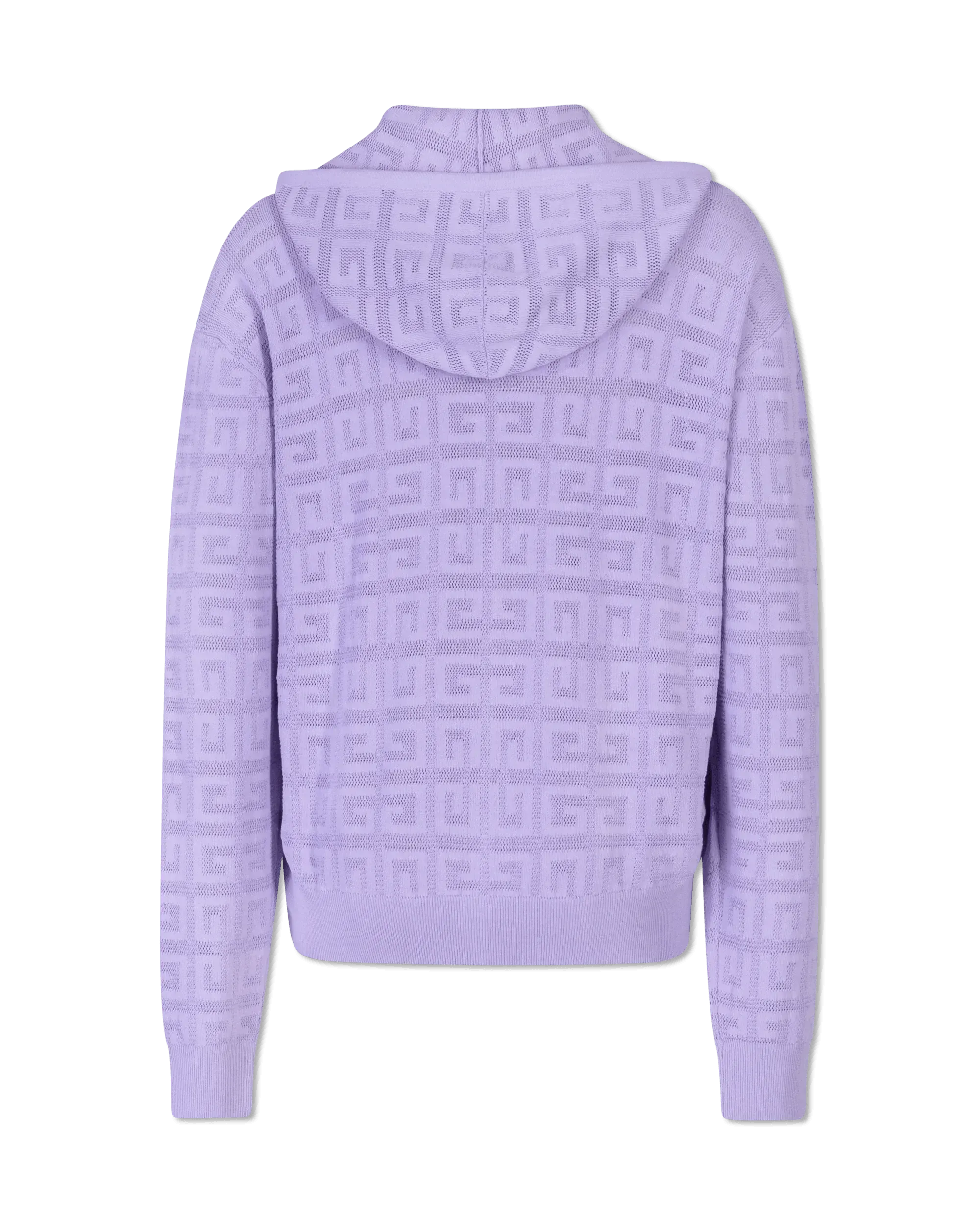 Lasered Monogram Zip Up Hoodie - DIHSAN