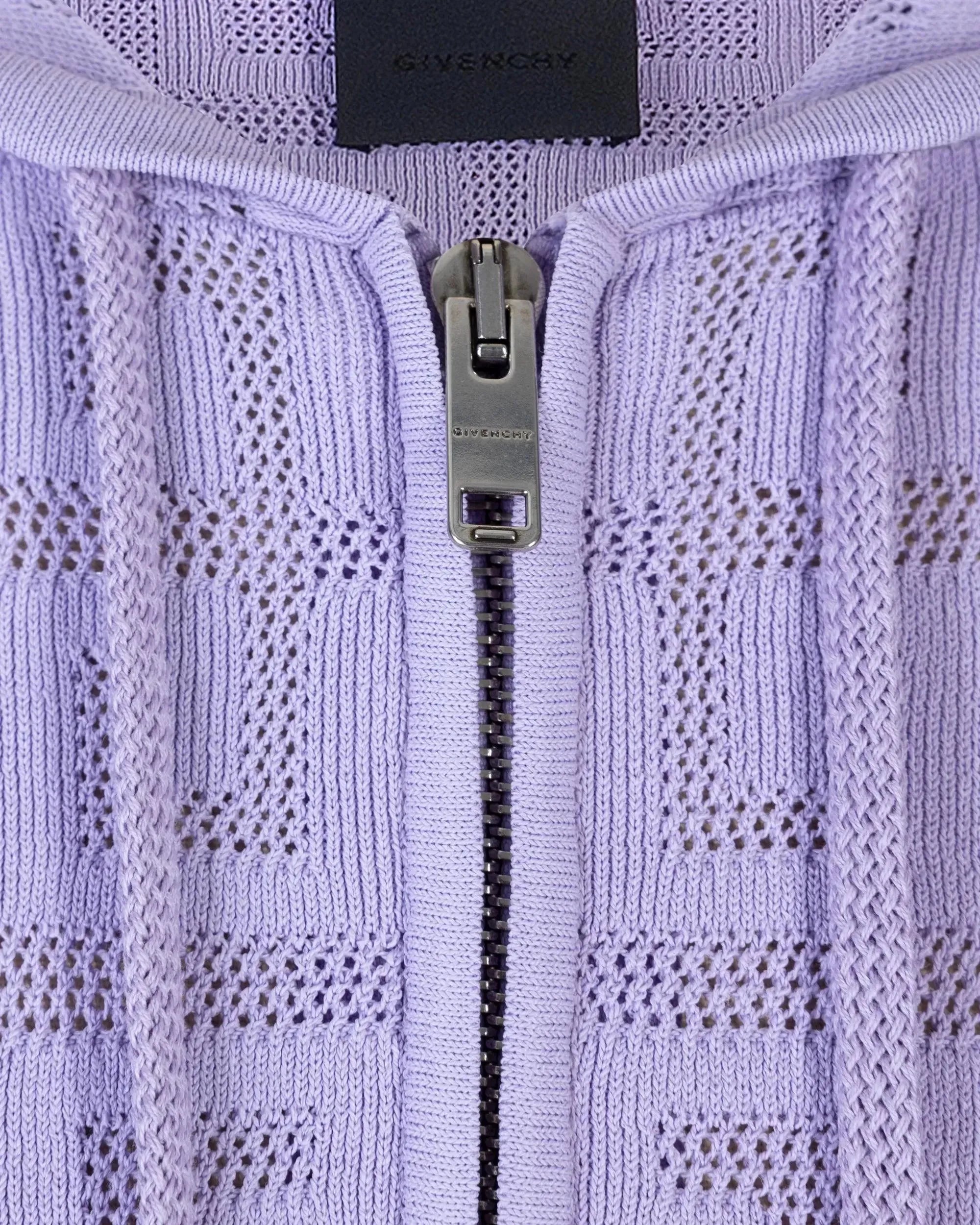 Lasered Monogram Zip Up Hoodie - DIHSAN