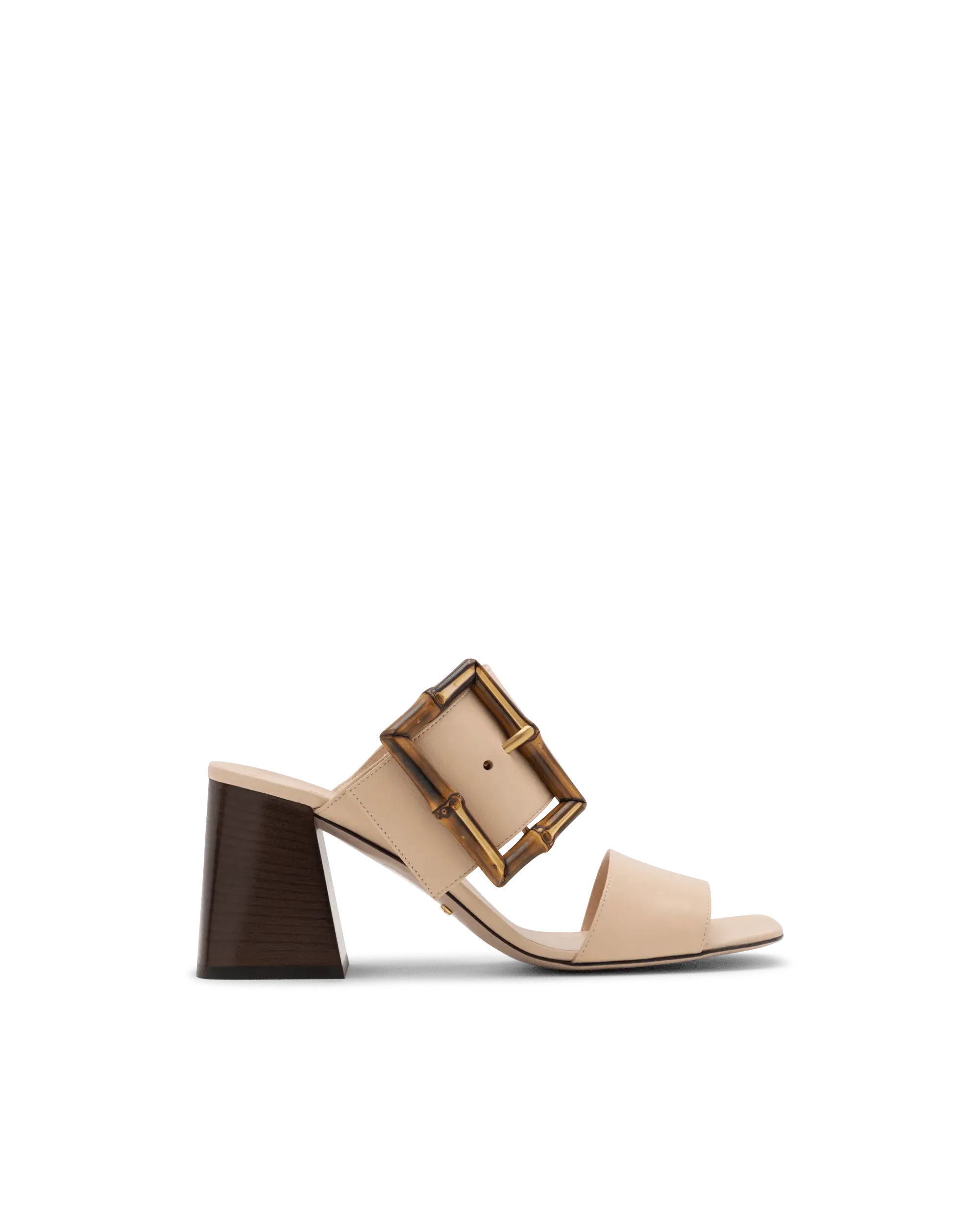 Bamboo Buckle Slide Sandals - DIHSAN