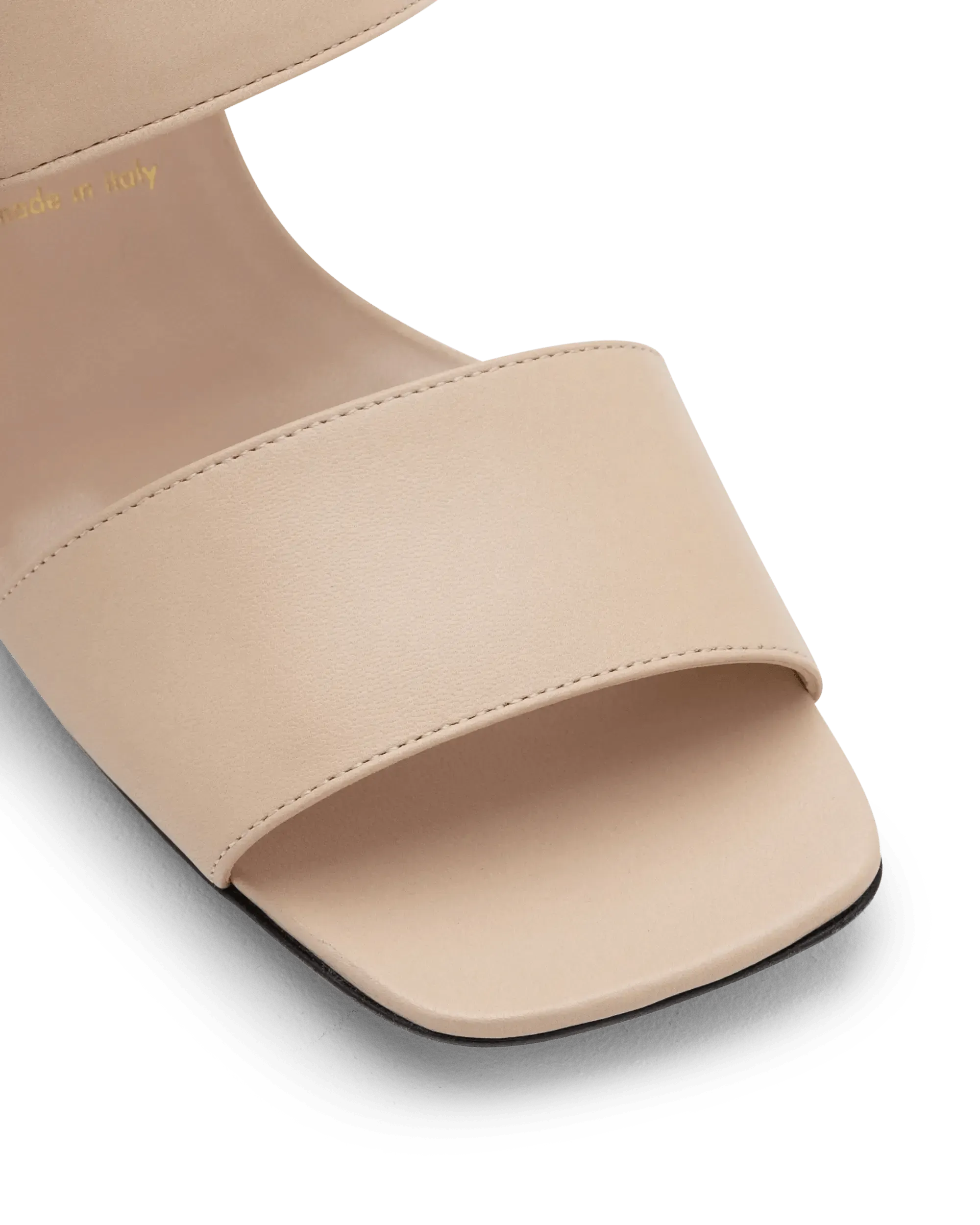 Bamboo Buckle Slide Sandals - DIHSAN