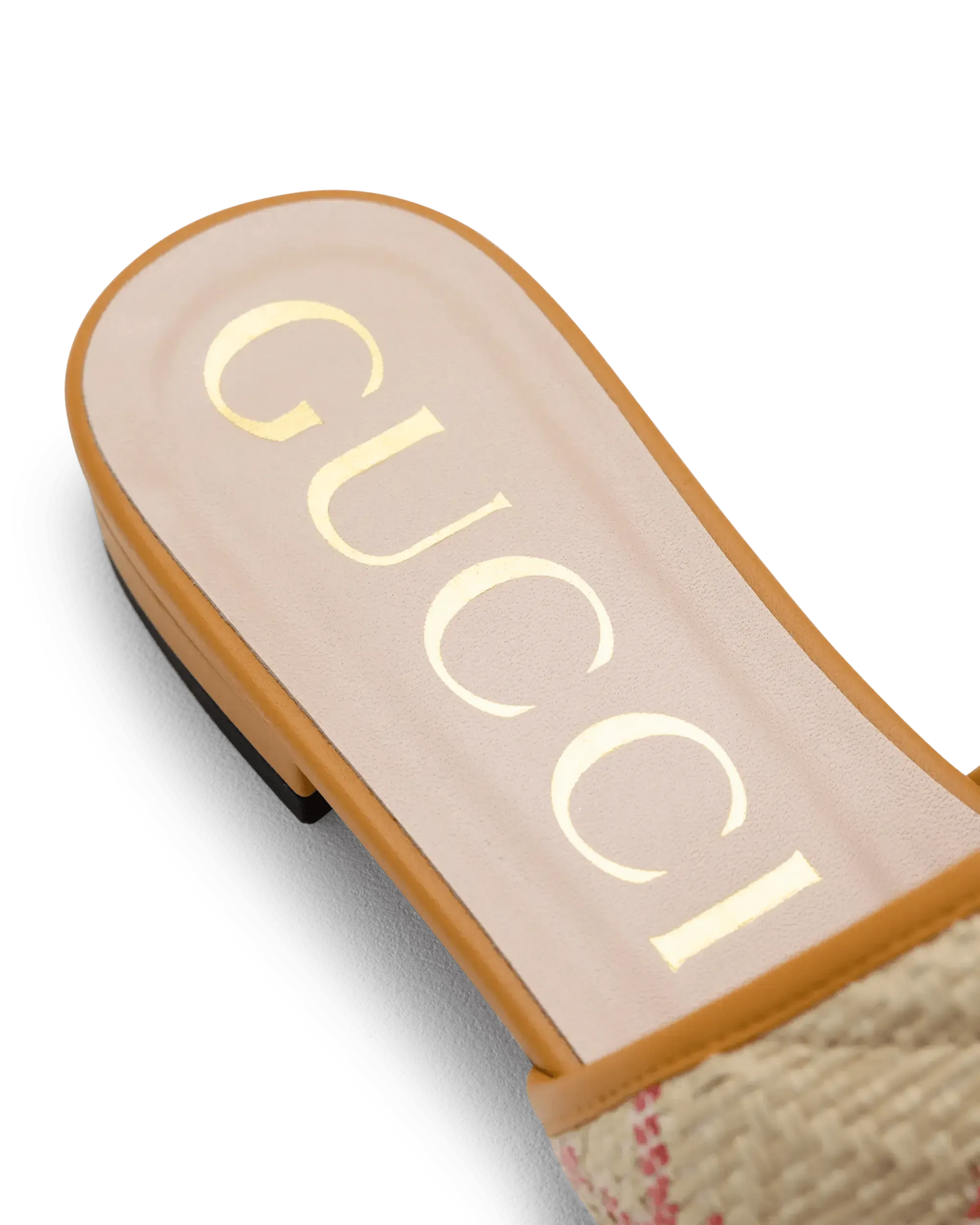 Raffia Chevron GG Sandal - DIHSAN