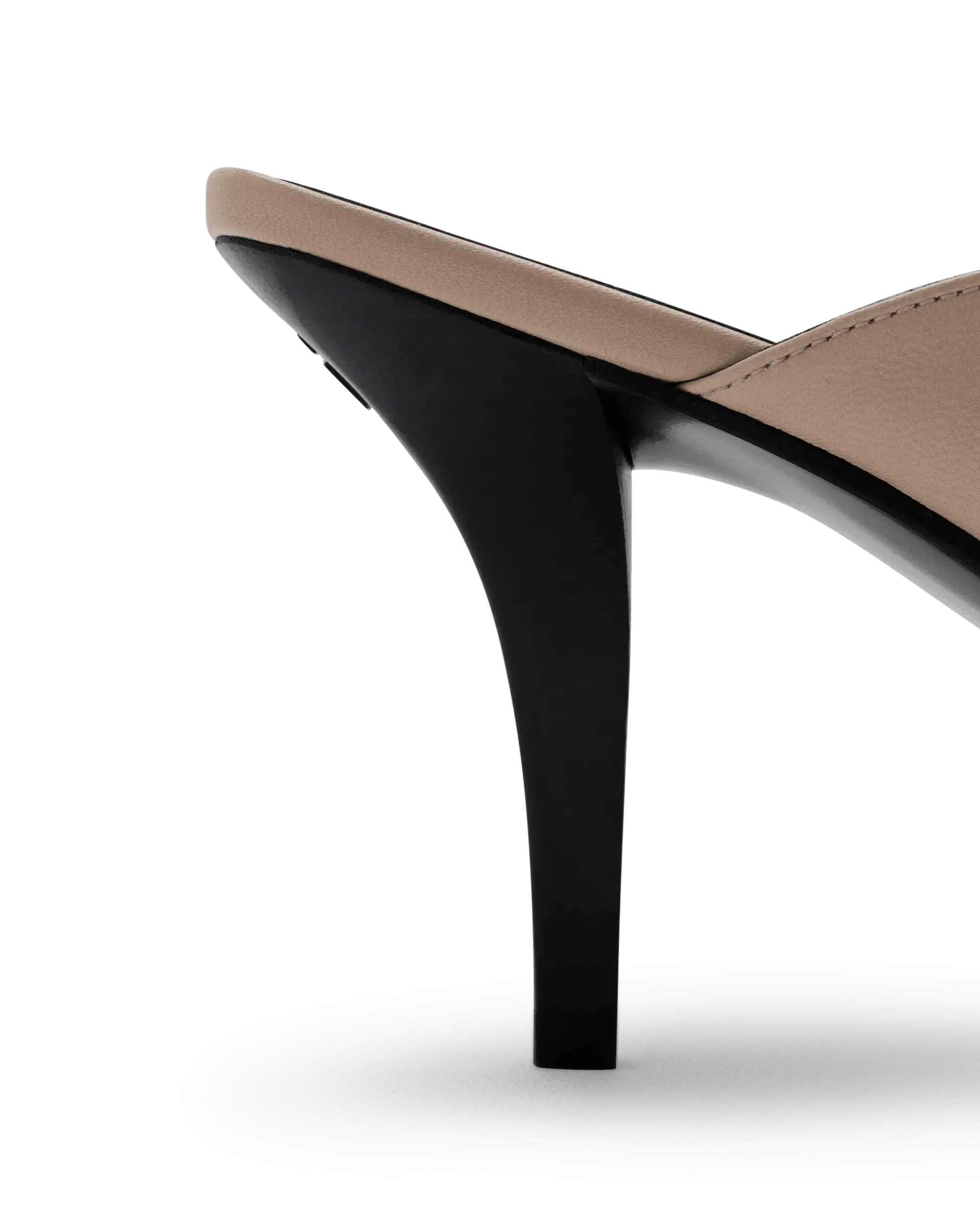 Cut Out Leather Mules - DIHSAN