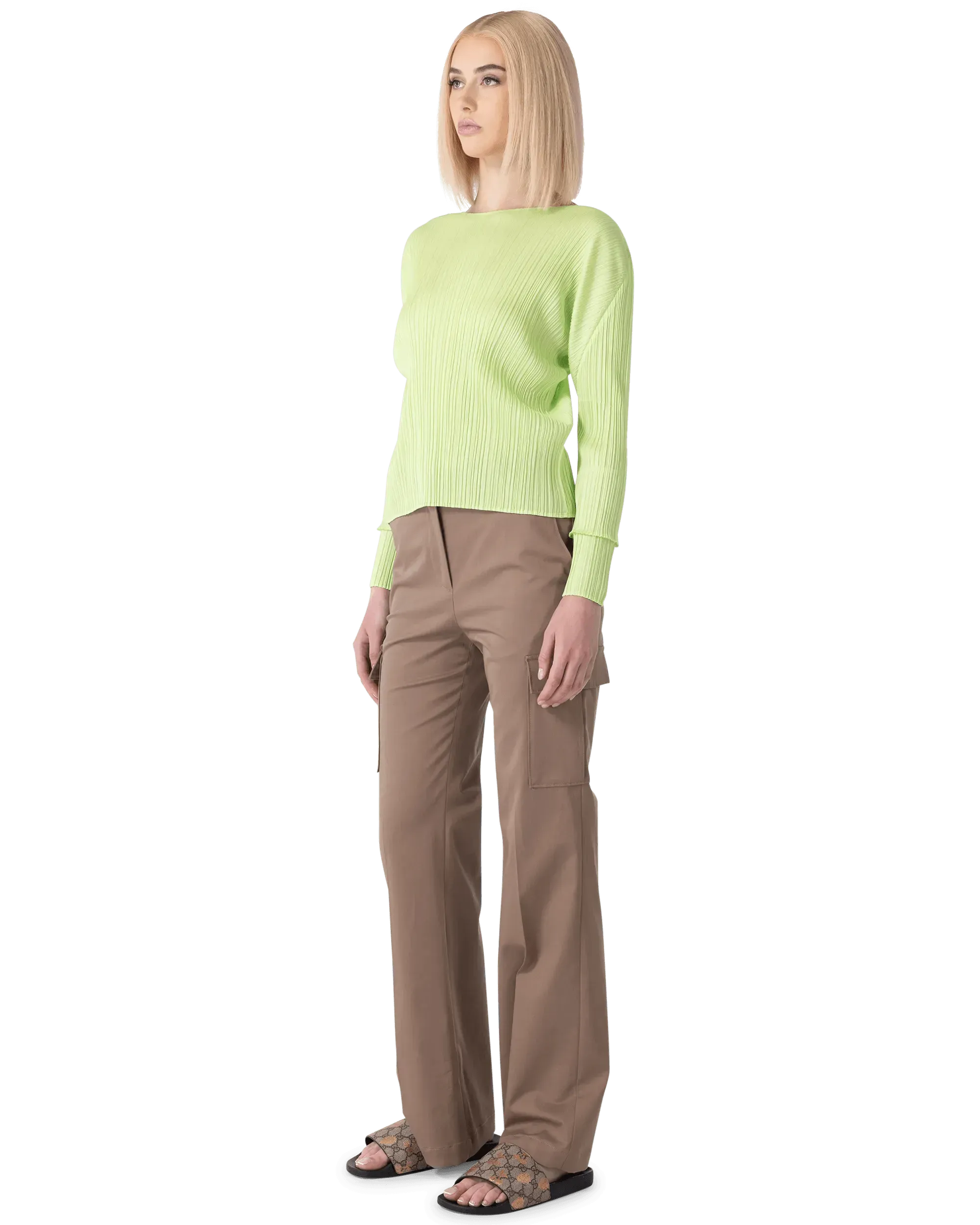 Long Sleeve Crewneck Top - DIHSAN