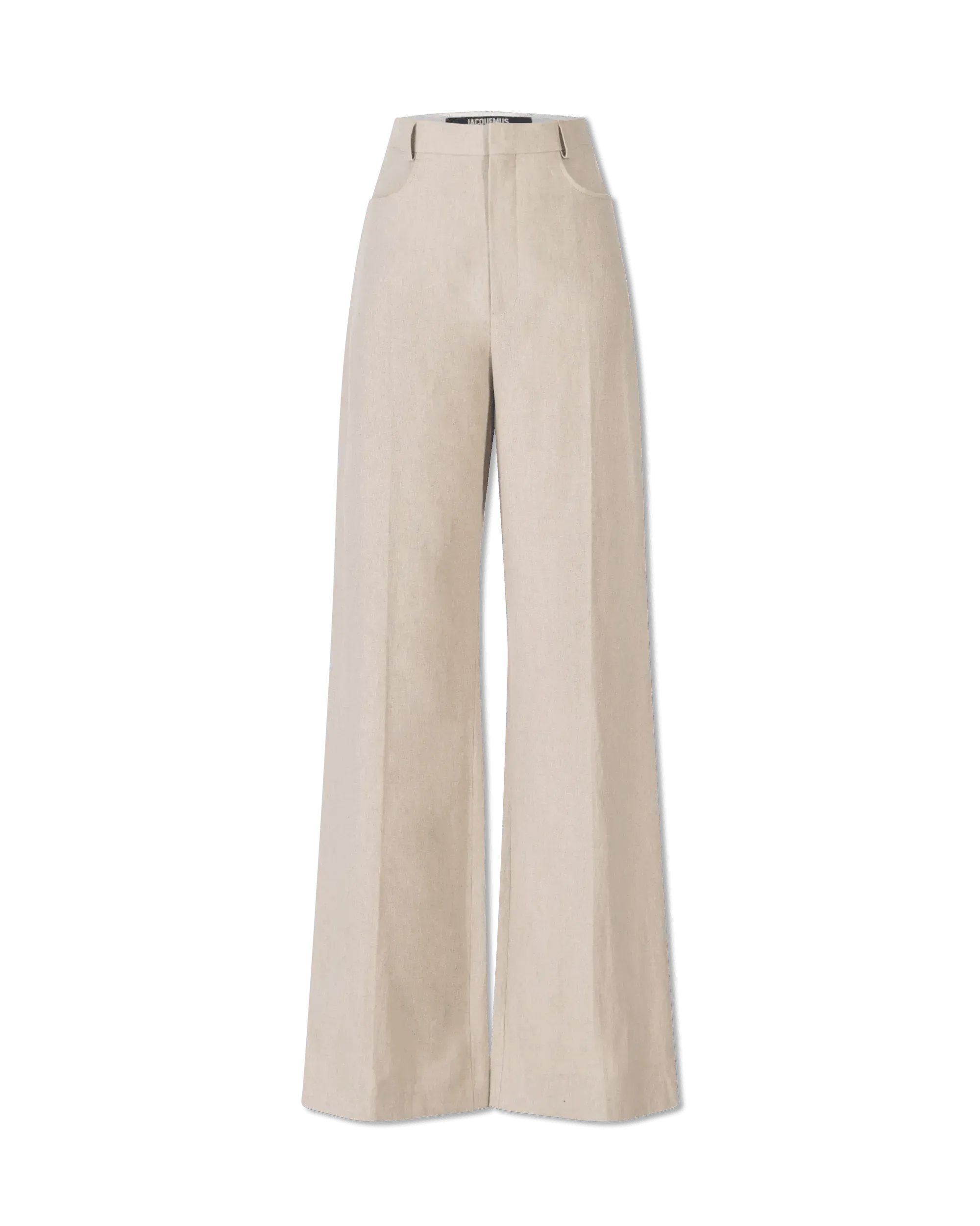 Linen Wide Leg Trousers - DIHSAN