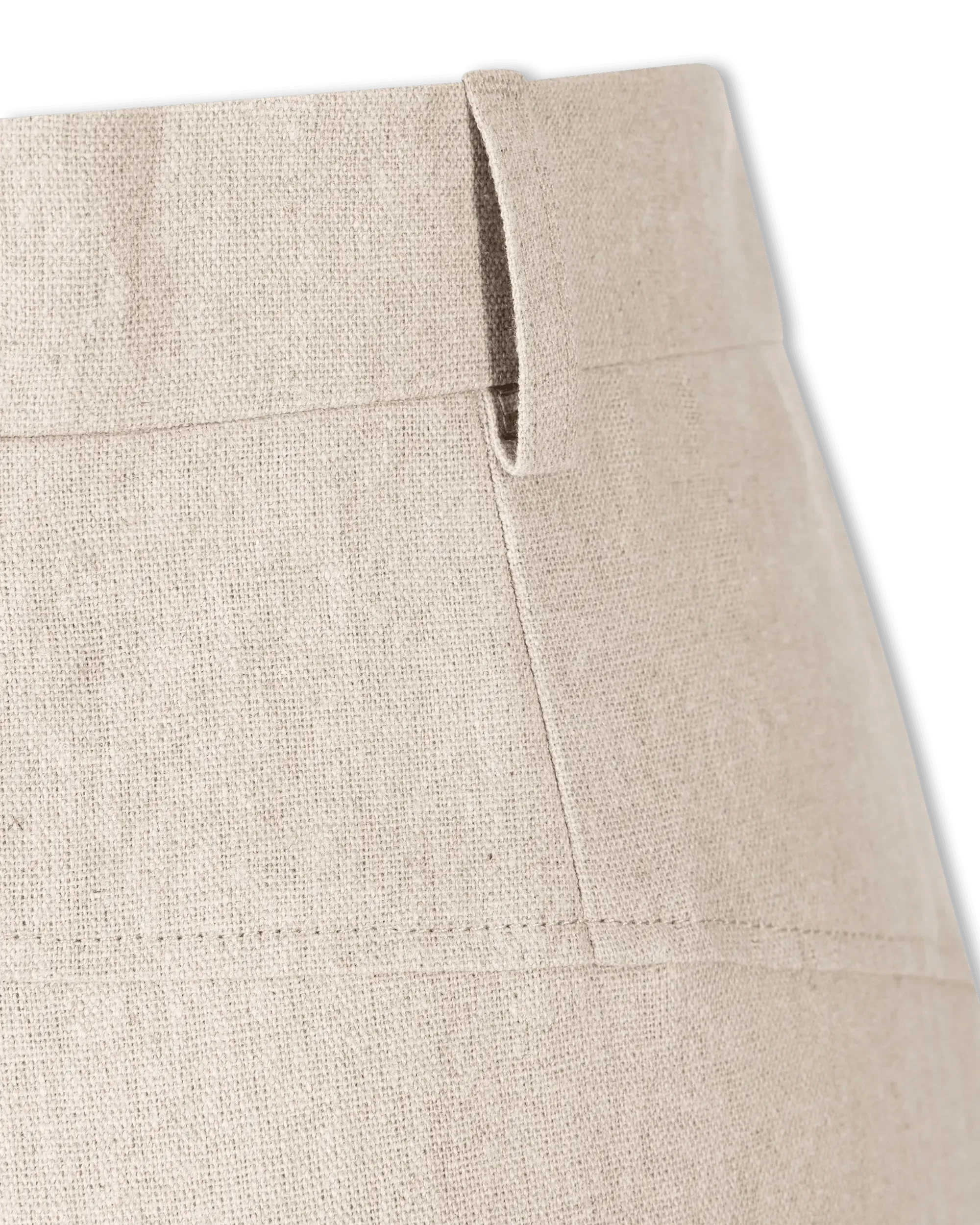 Linen Wide Leg Trousers - DIHSAN
