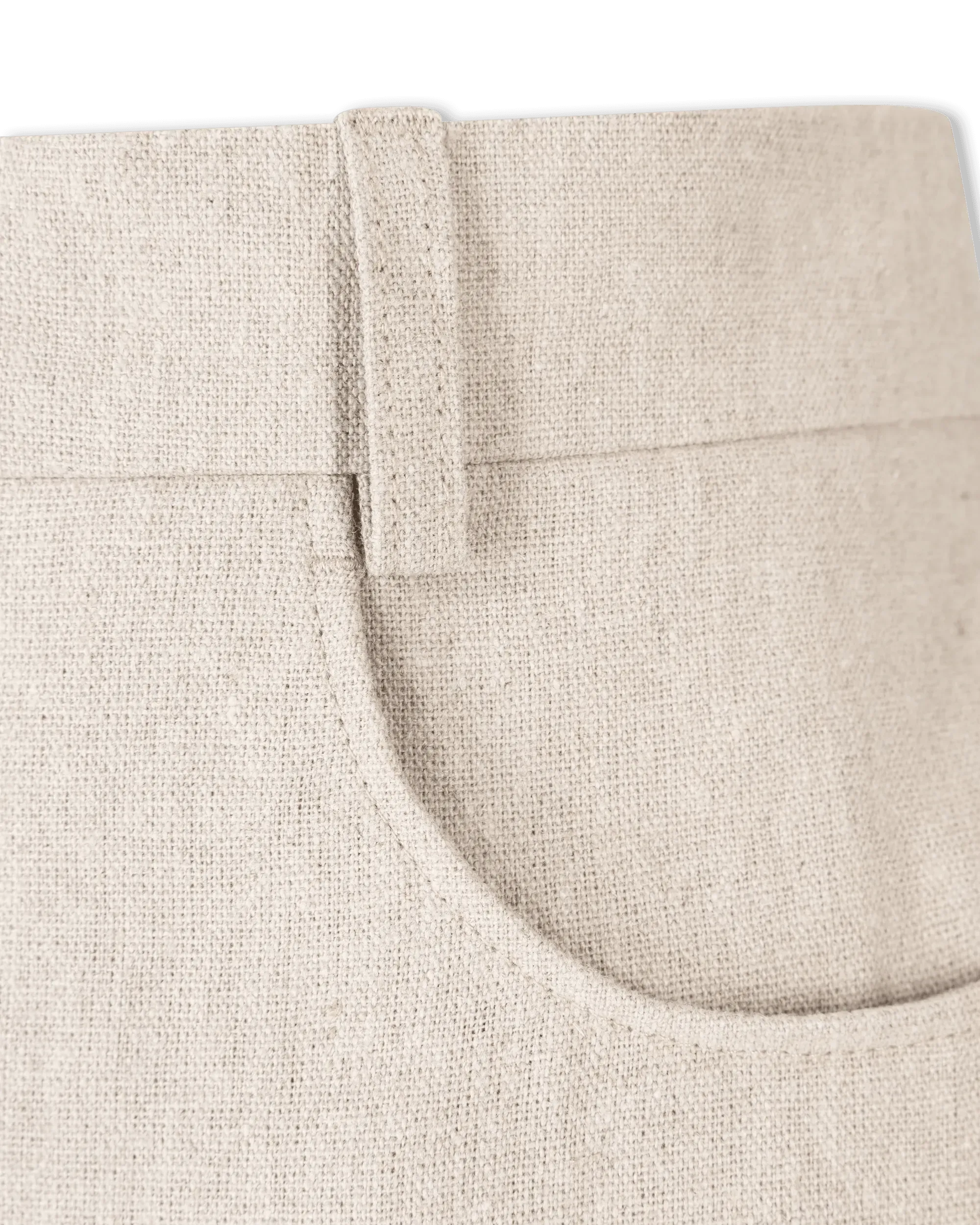 Linen Wide Leg Trousers - DIHSAN