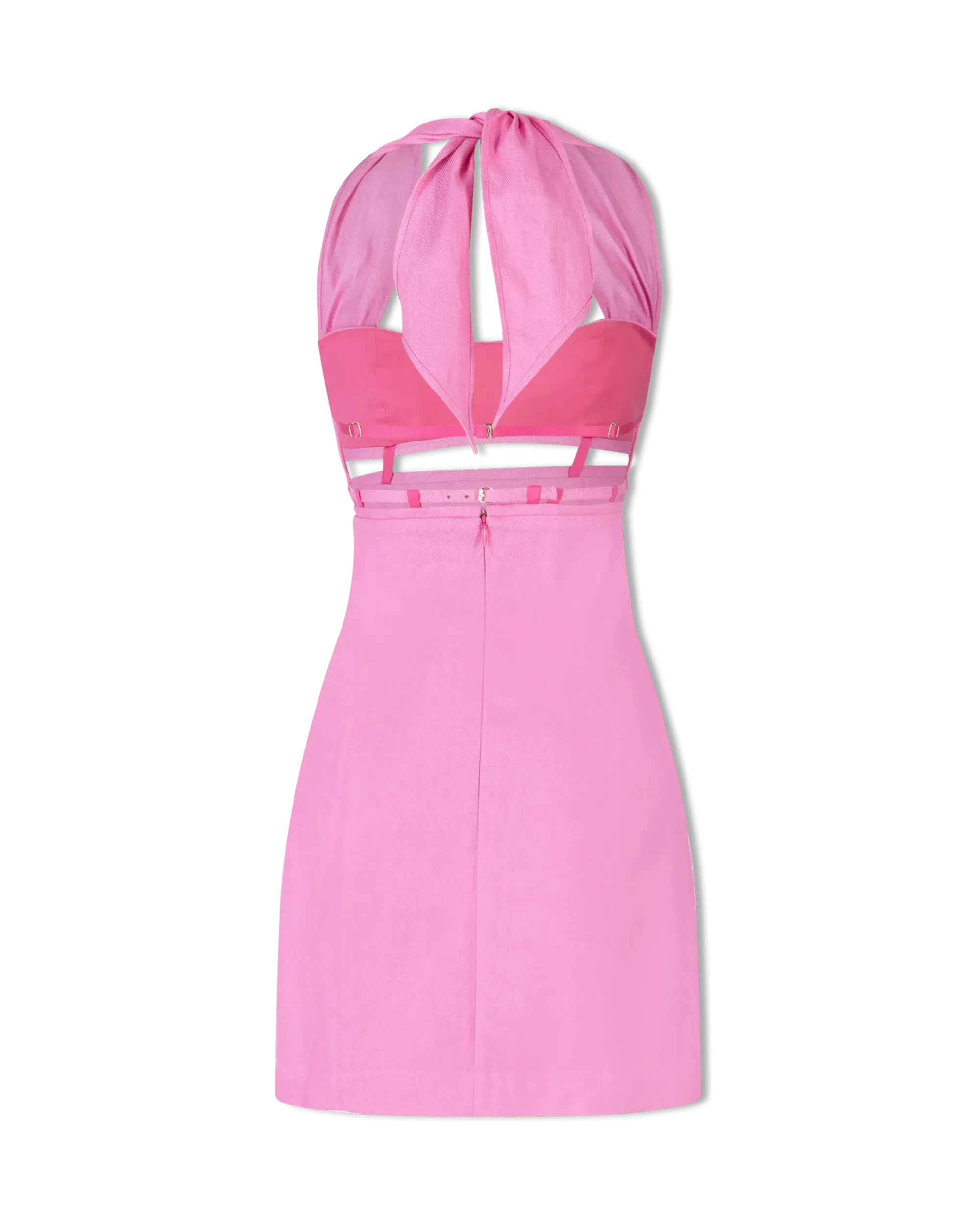 Limao Cut-Out Halter Dress - DIHSAN