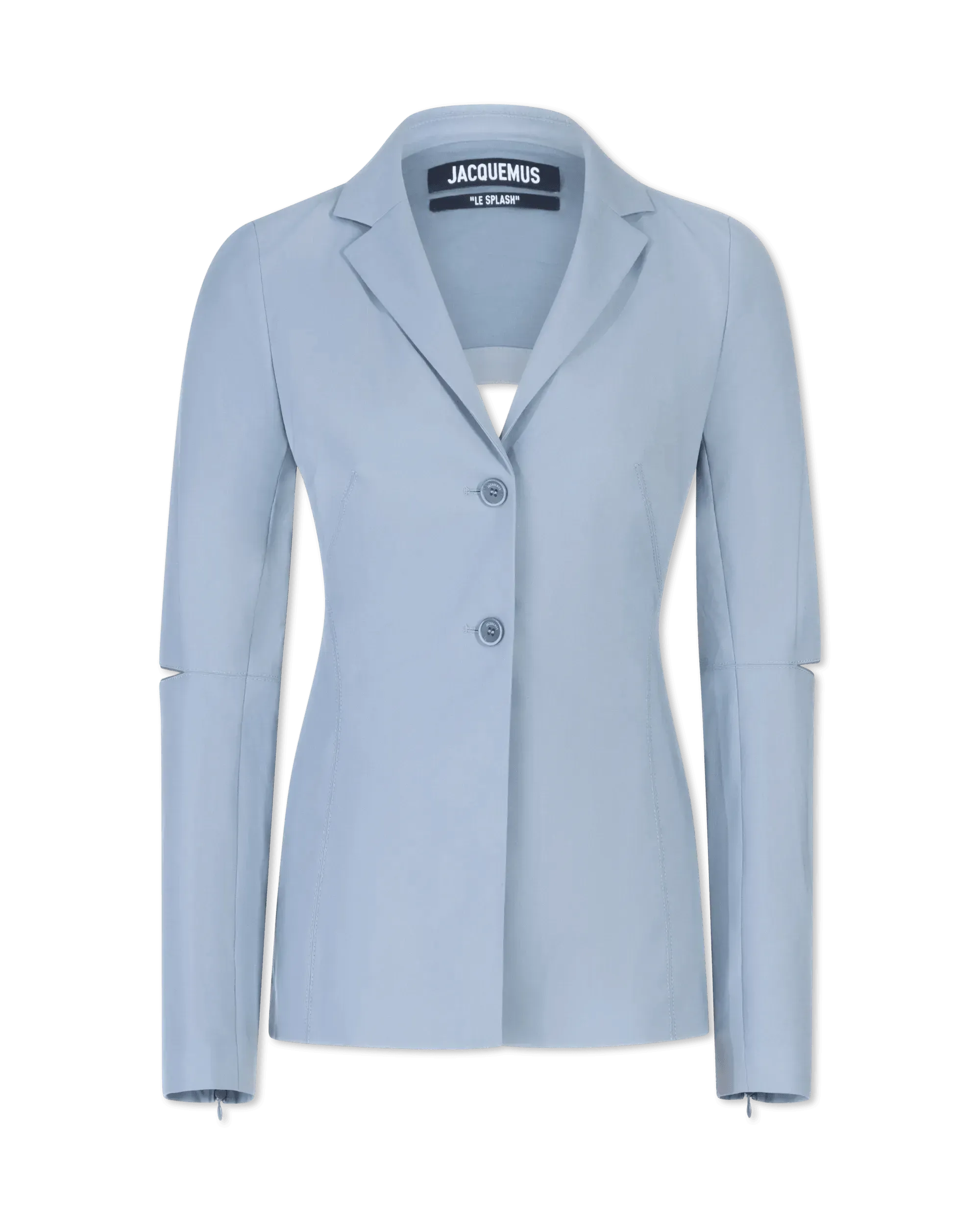 Melo Backless Split-Sleeve Blazer - DIHSAN