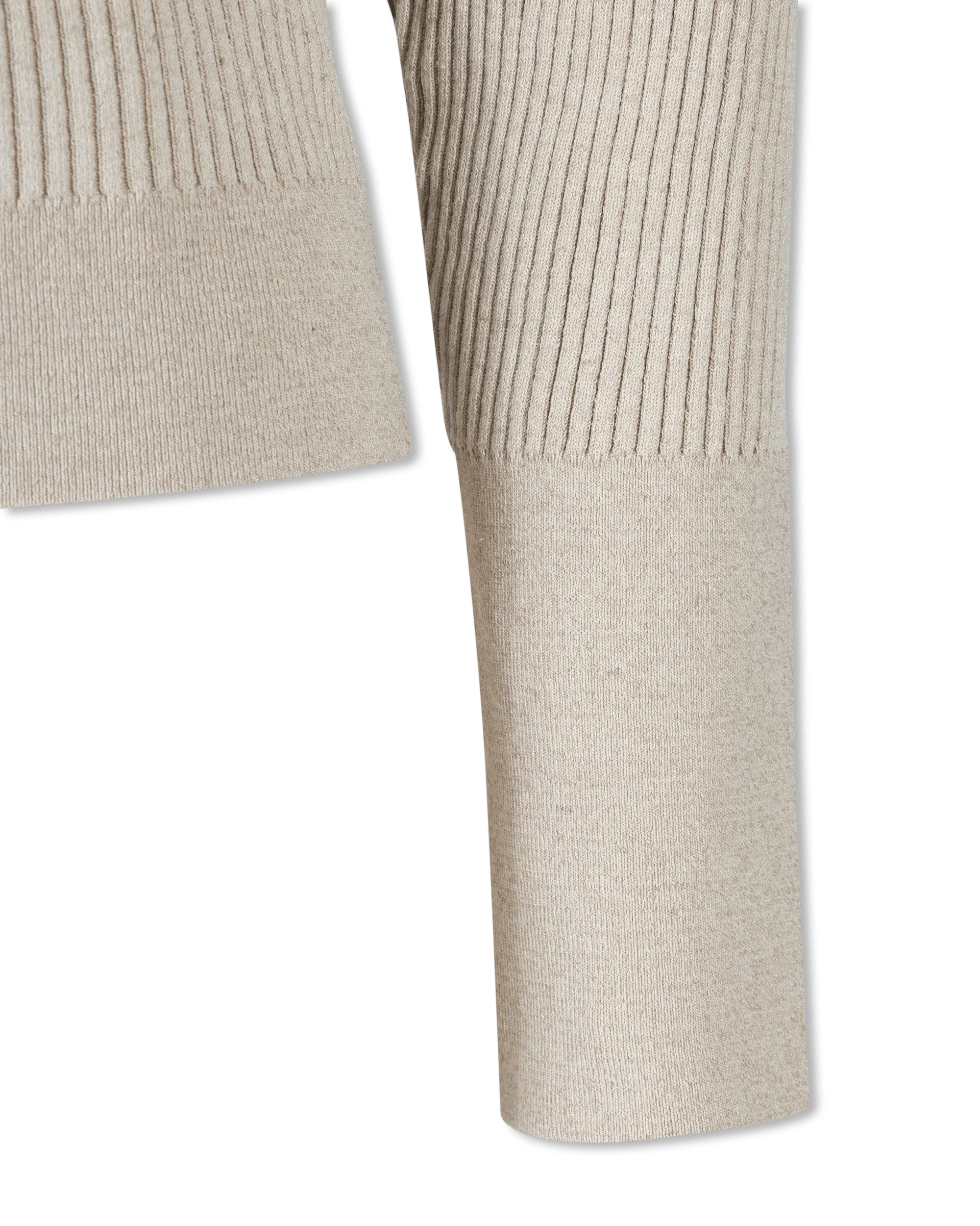 Tordu Cut-Out Ribbed Sweater - DIHSAN