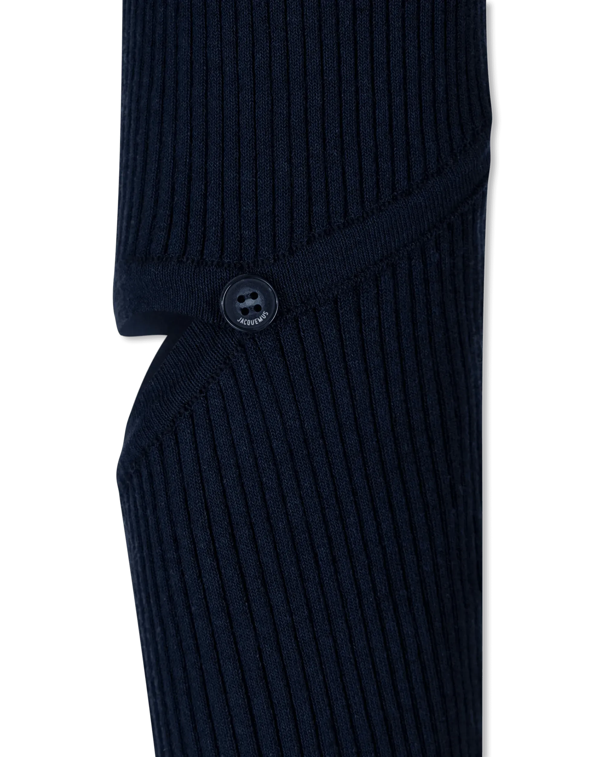 Tordu Cut-Out Ribbed Sweater - DIHSAN