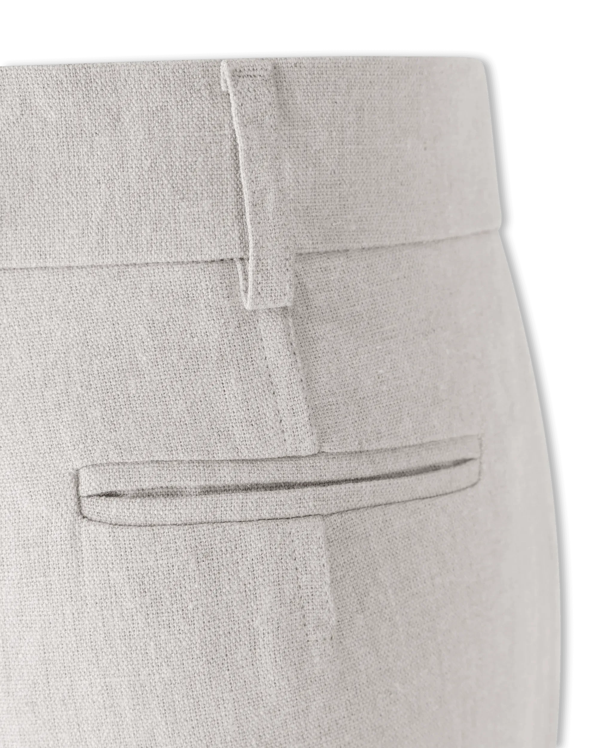 Fresa Straight Leg Cuff Hem Pants - DIHSAN
