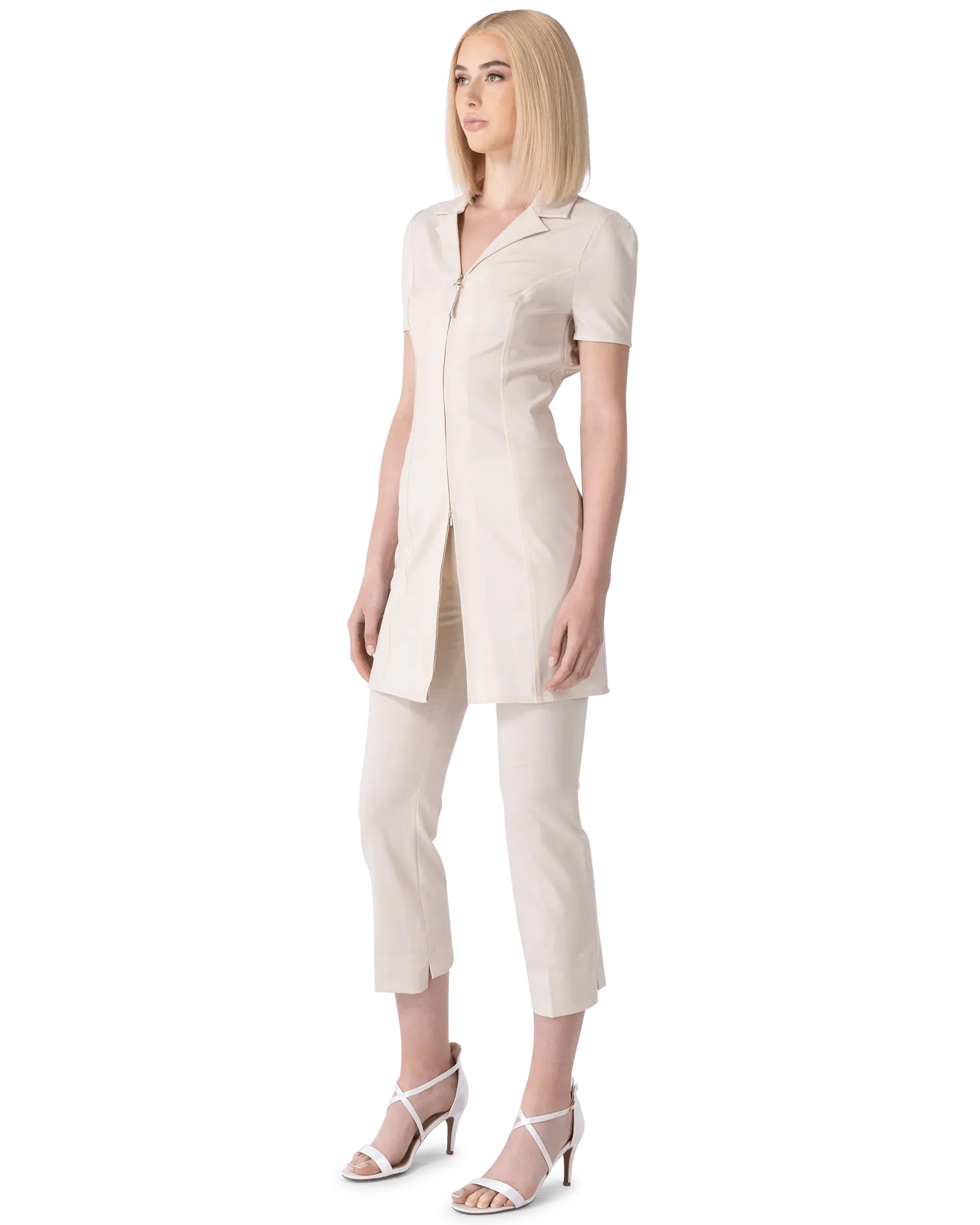 Pina Straight Leg Semi-Sheer Pants - DIHSAN