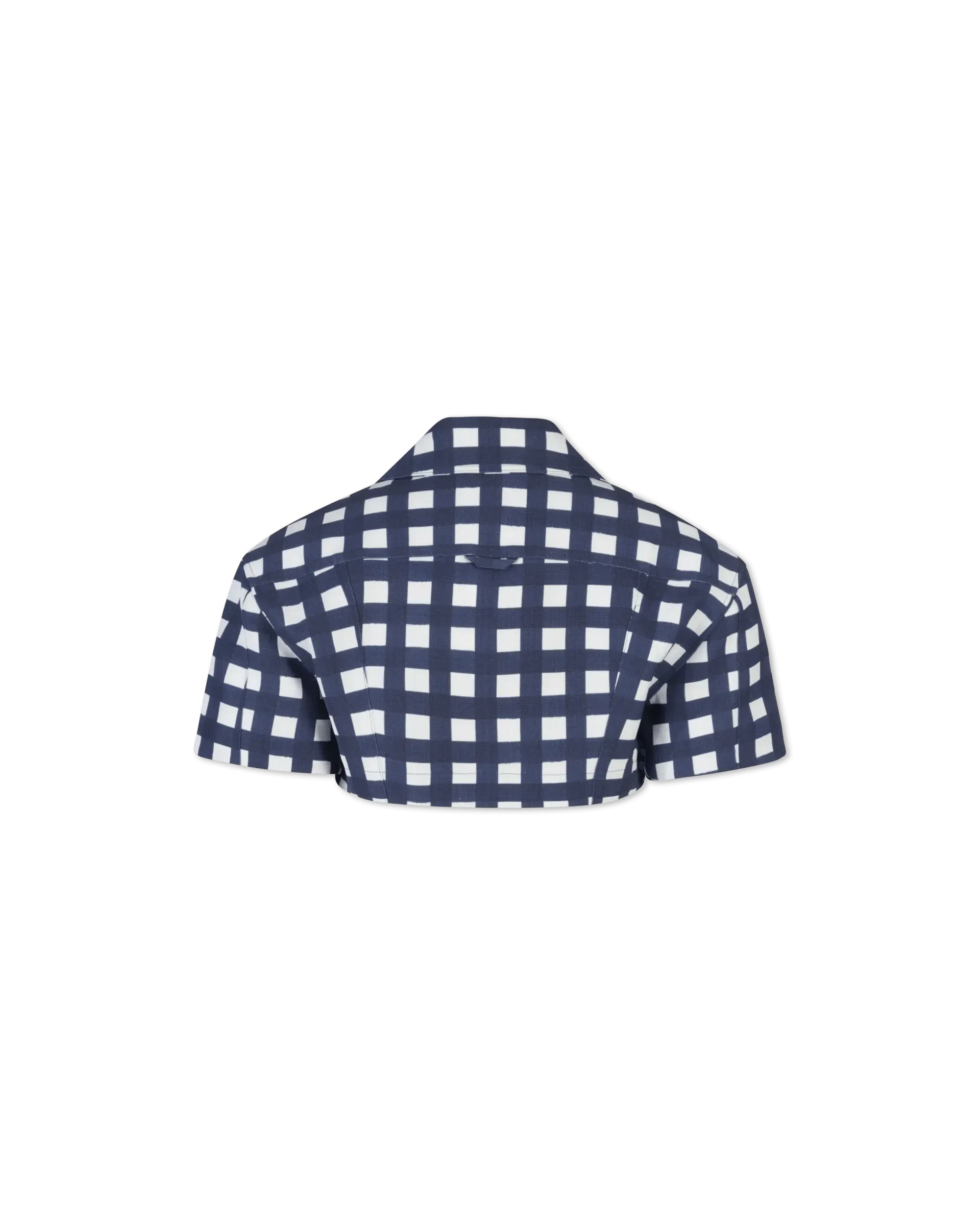 Bebi Check Cropped Top - DIHSAN