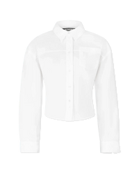 Aqua Back Cut-Out Blouse - DIHSAN