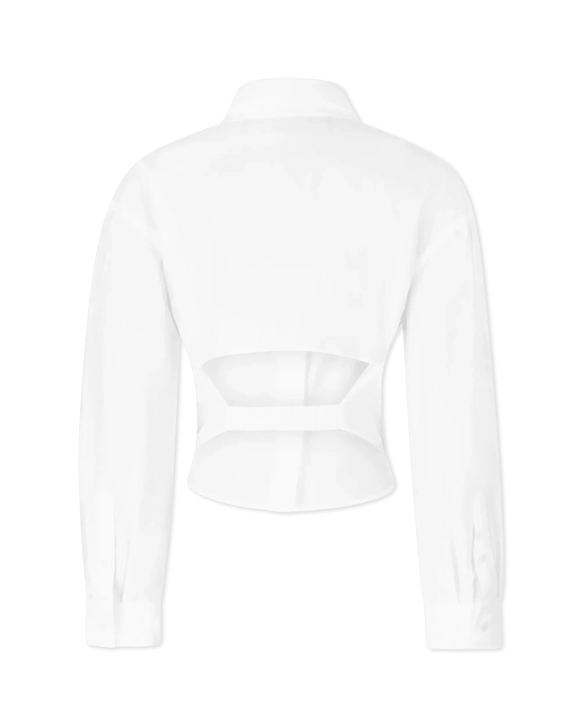 Aqua Back Cut-Out Blouse - DIHSAN