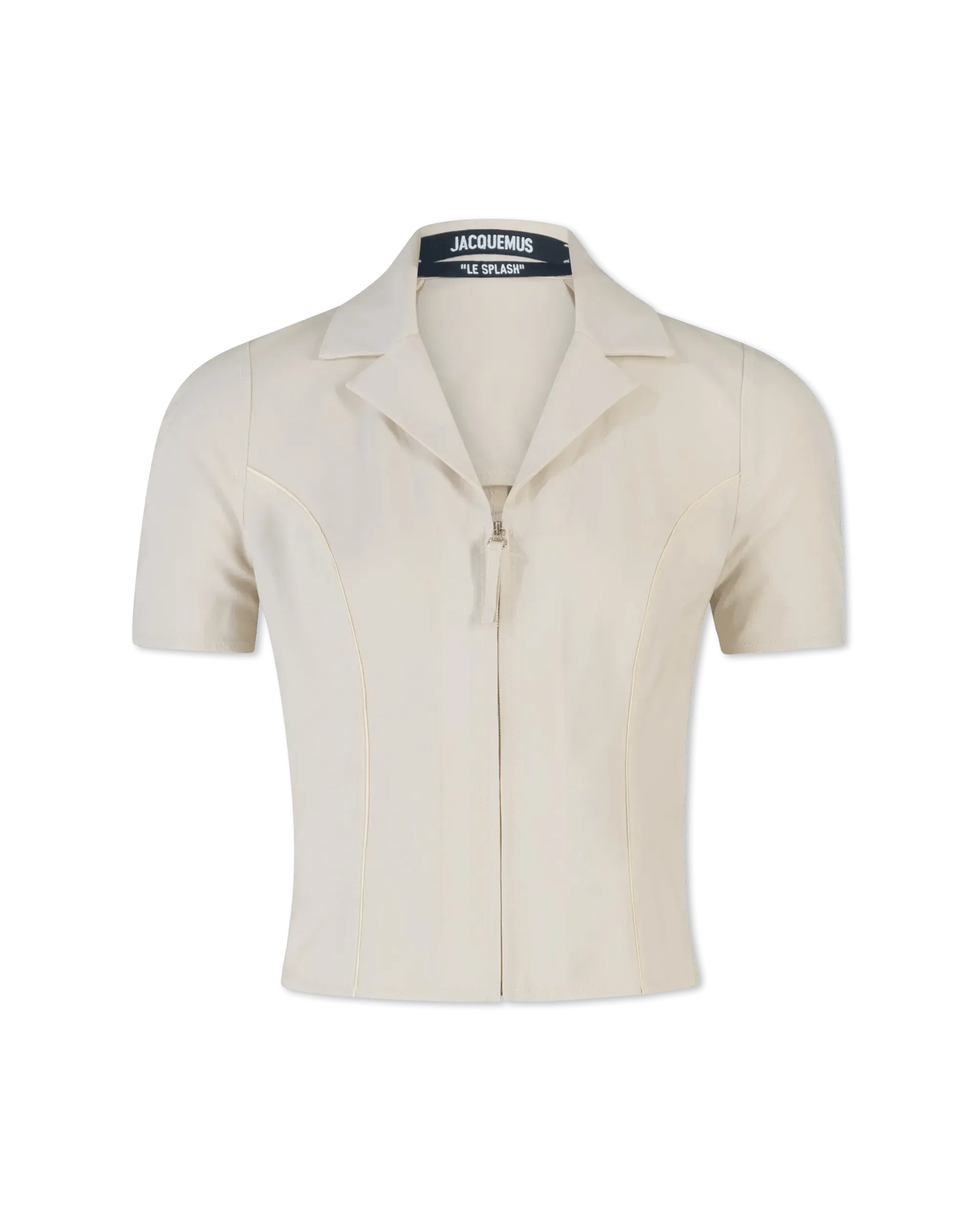 Tangelo Fitted Zip Up Shirt - DIHSAN