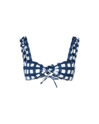 Vichy Check Bikini Top - DIHSAN