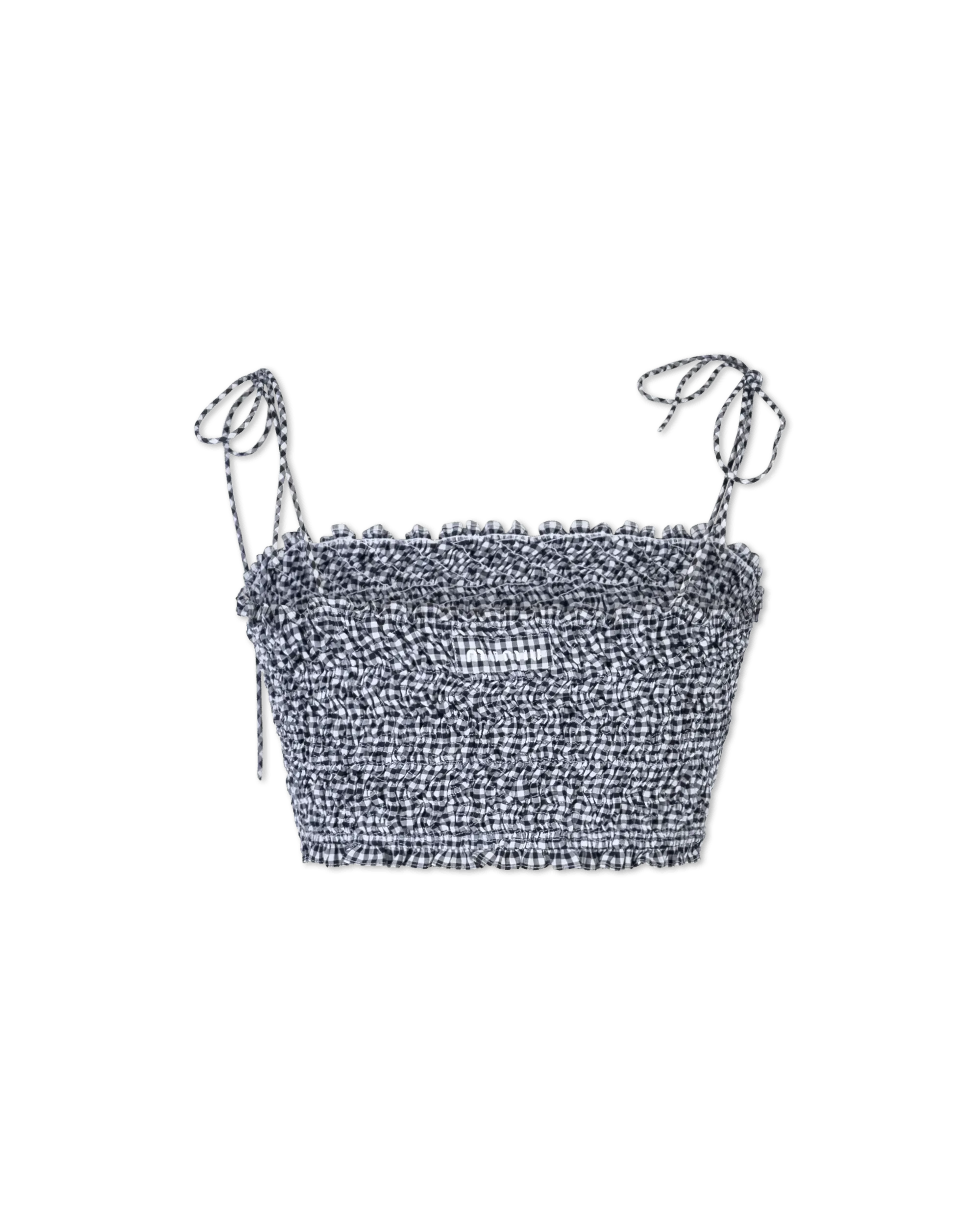 Vichy Checkered Bandeau Top - DIHSAN