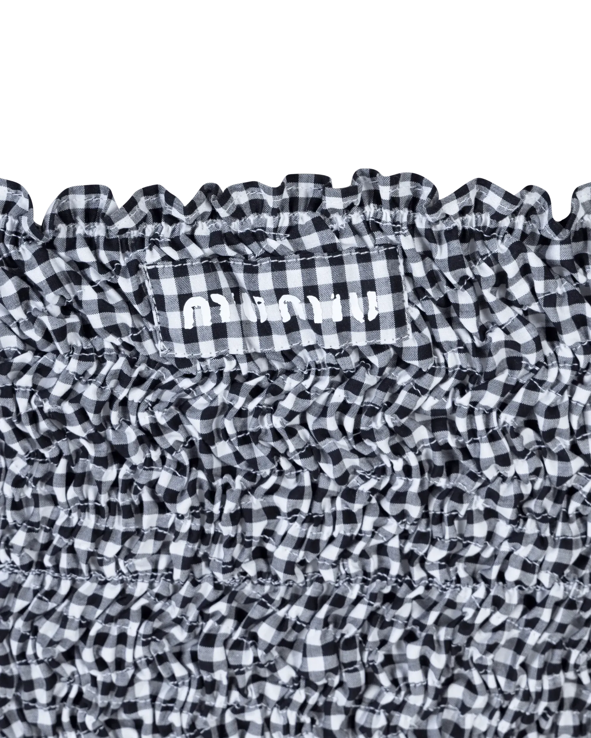 Vichy Checkered Bandeau Top - DIHSAN