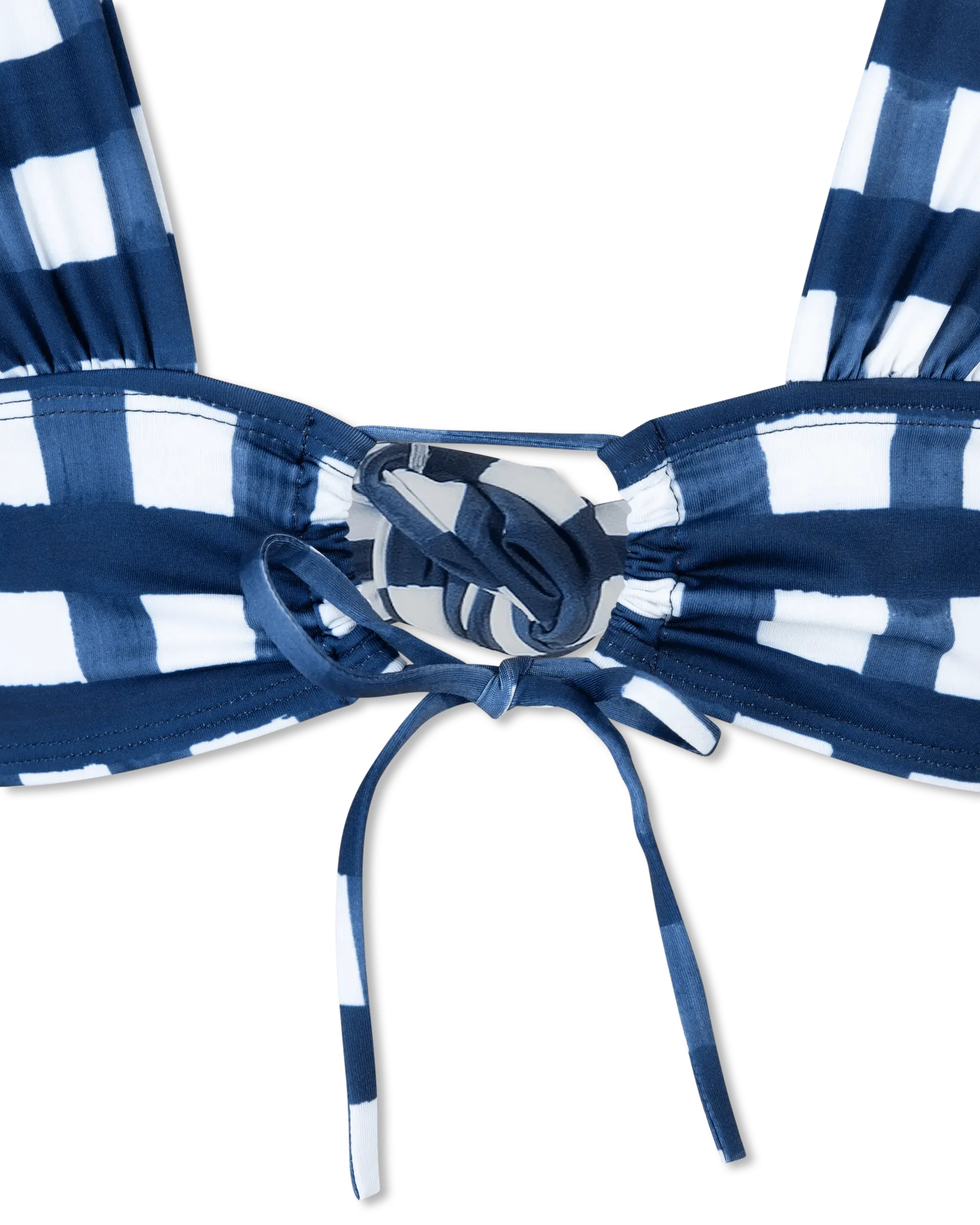 Vichy Check Bikini Top - DIHSAN