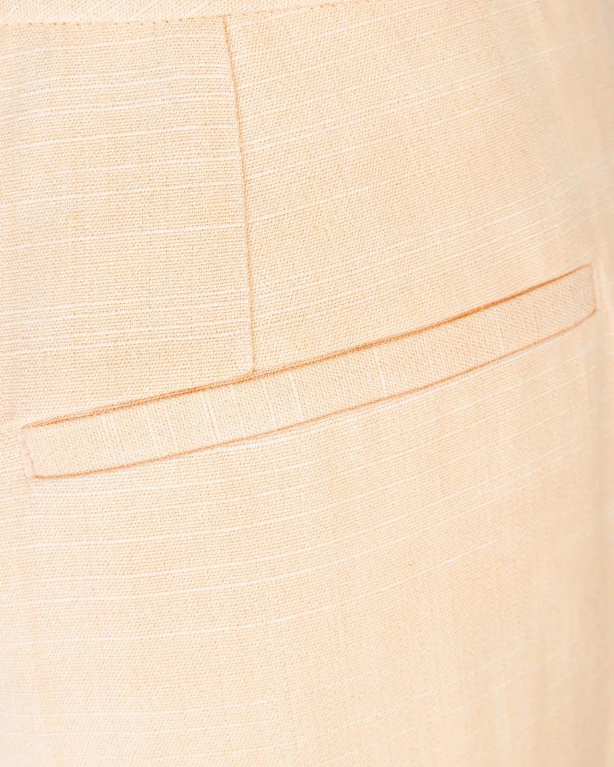 Structured Linen Silk Pants - DIHSAN
